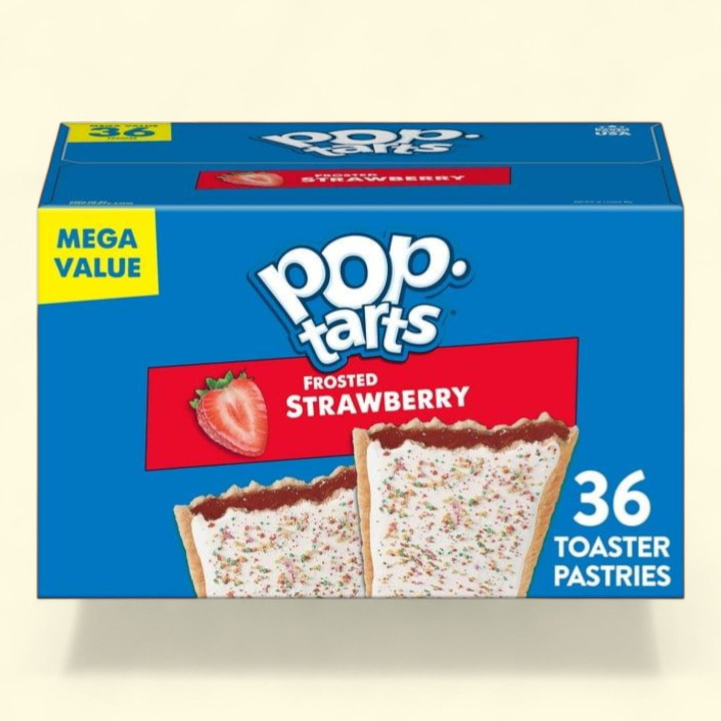 Pop-Tarts Frosted Strawberry Toaster Pastries, 60.9 oz, 36 count
