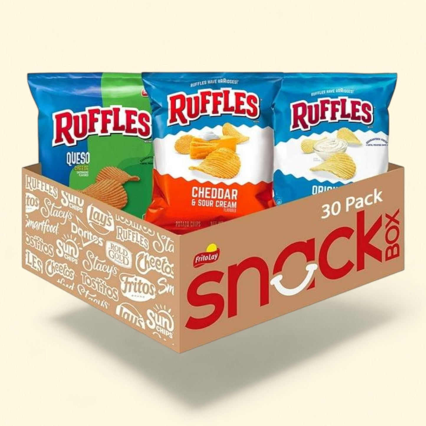 Ruffles Potato Chips, Variety Pack, 30 pk — authentic US product shipped worldwide by Treatspree