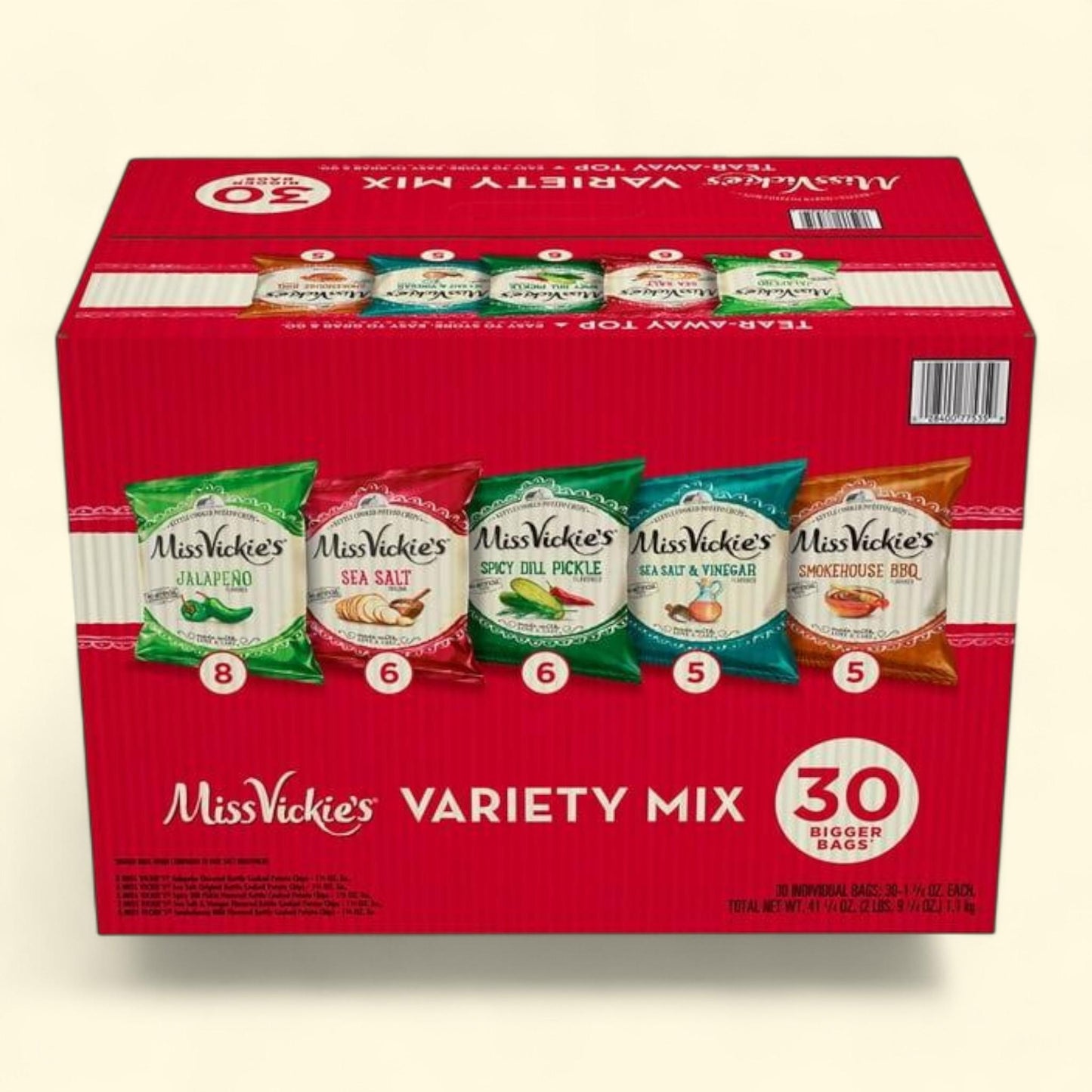 Miss Vickie's Potato Chips, Variety Pack, 30 pk.