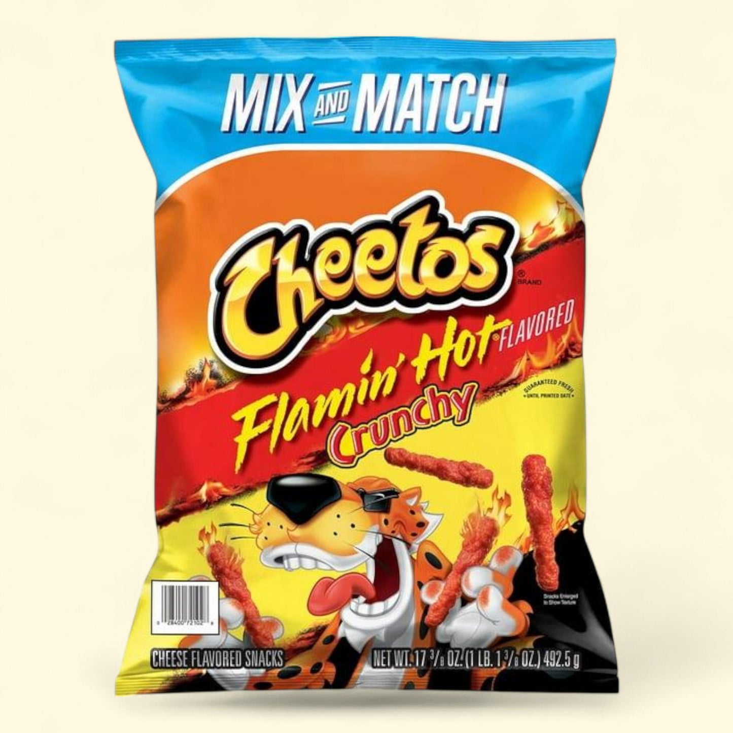 Cheetos Crunchy Flamin' Hot Cheese Snacks, 17.37 oz.
