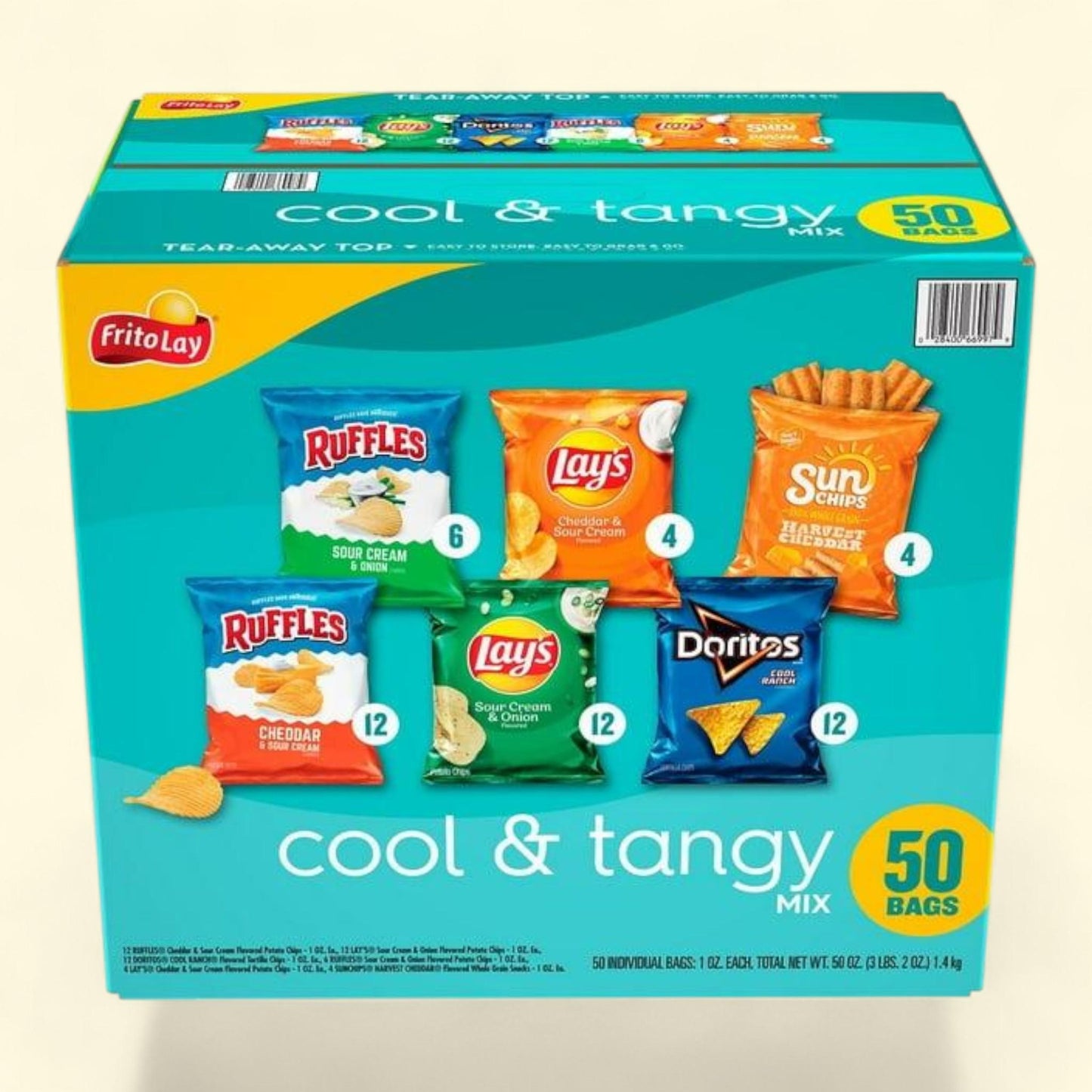 Frito-Lay Cool & Tangy Variety Pack Chips, 50 pk