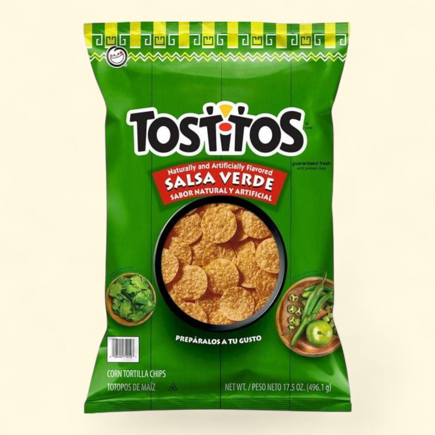 Tostitos Tortilla Chips, Salsa Verde, 17.5 oz. — authentic US product shipped worldwide by Treatspree