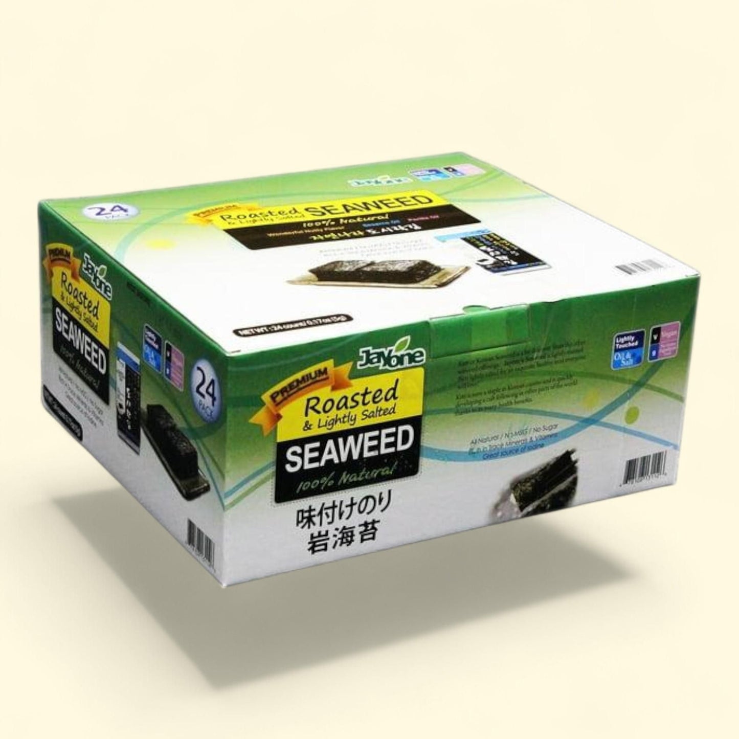 Jayone Roasted & Lightly Salted Seaweed, 0.17 oz., 24 pk. — authentic US product shipped worldwide by Treatspree