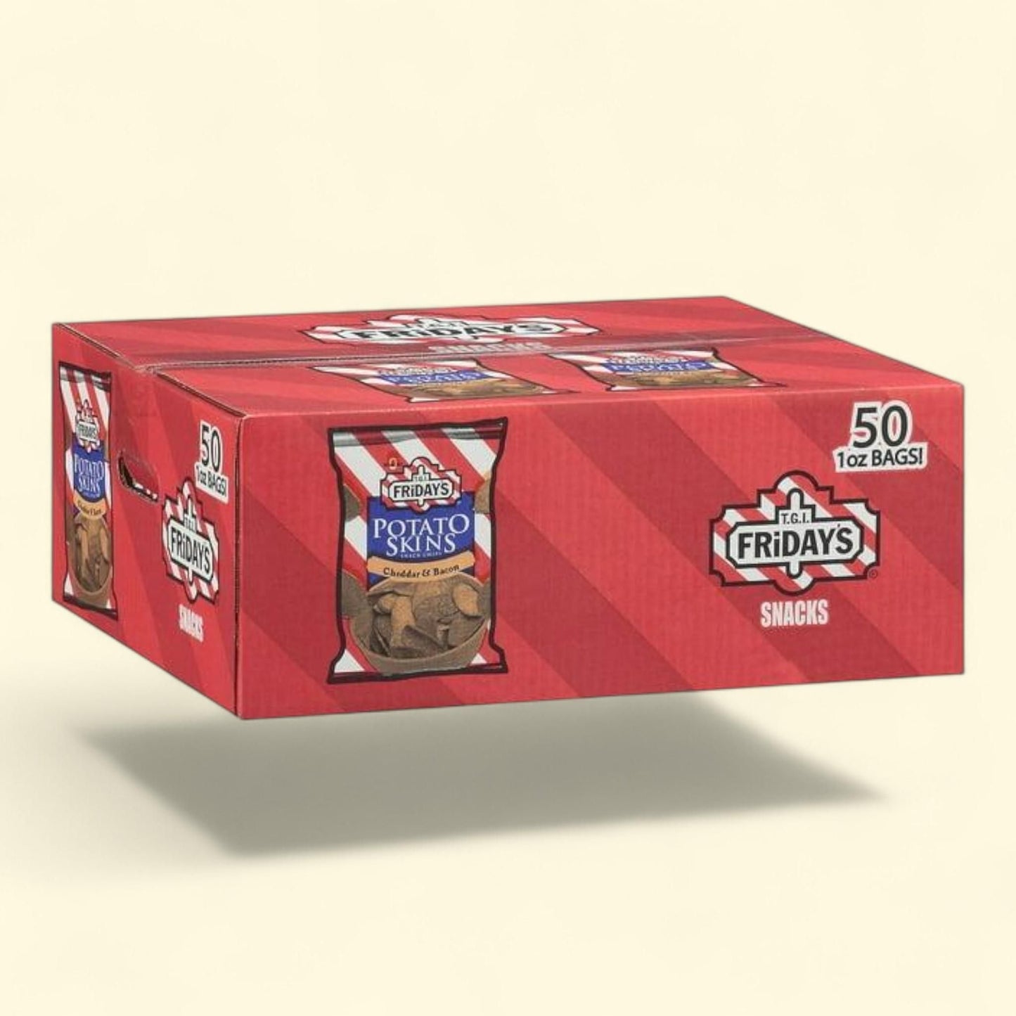T.G.I. Friday's Potato Skins Snack Chips, 1 oz., 50 pk. — authentic US product shipped worldwide by Treatspree