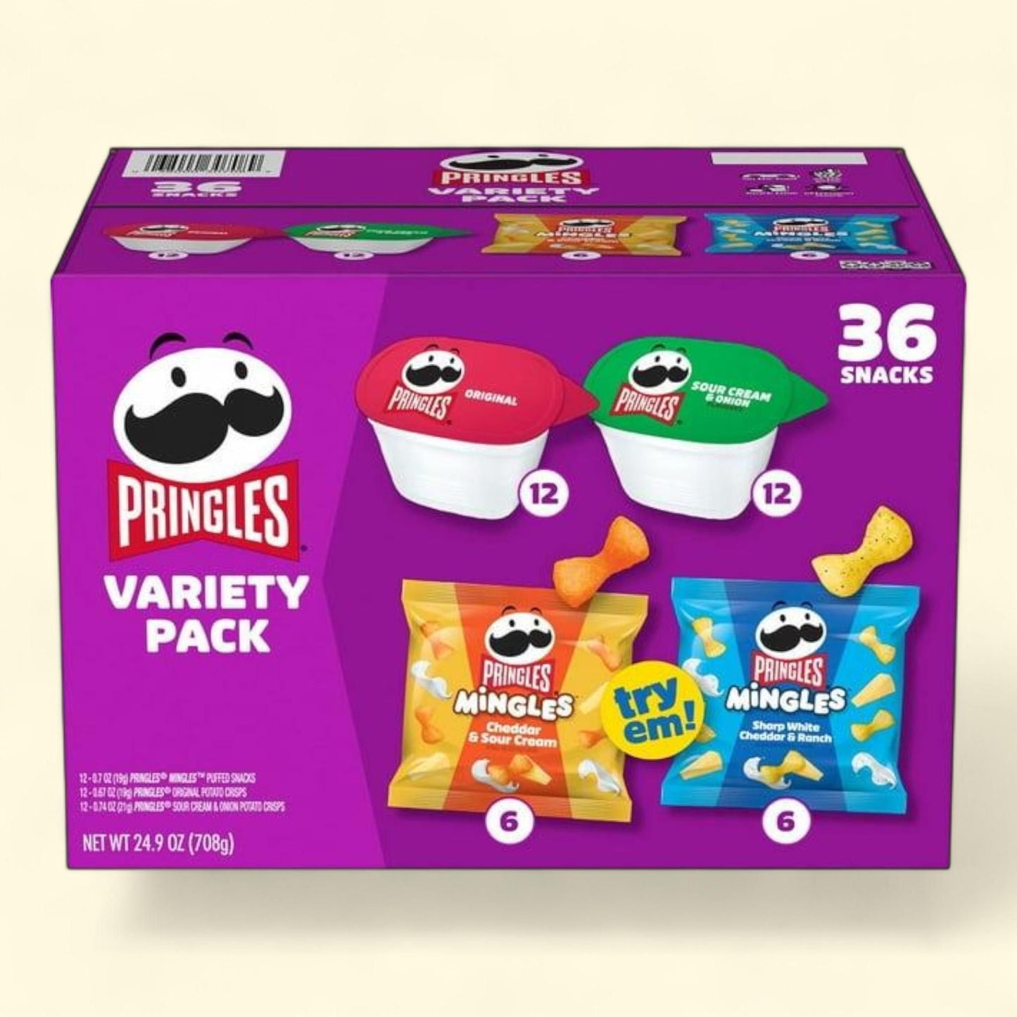 Pringles Mingles and Singles Snack Variety Pack, 36 ct. --> Pringles Snack Variety Pack, 36 ct.