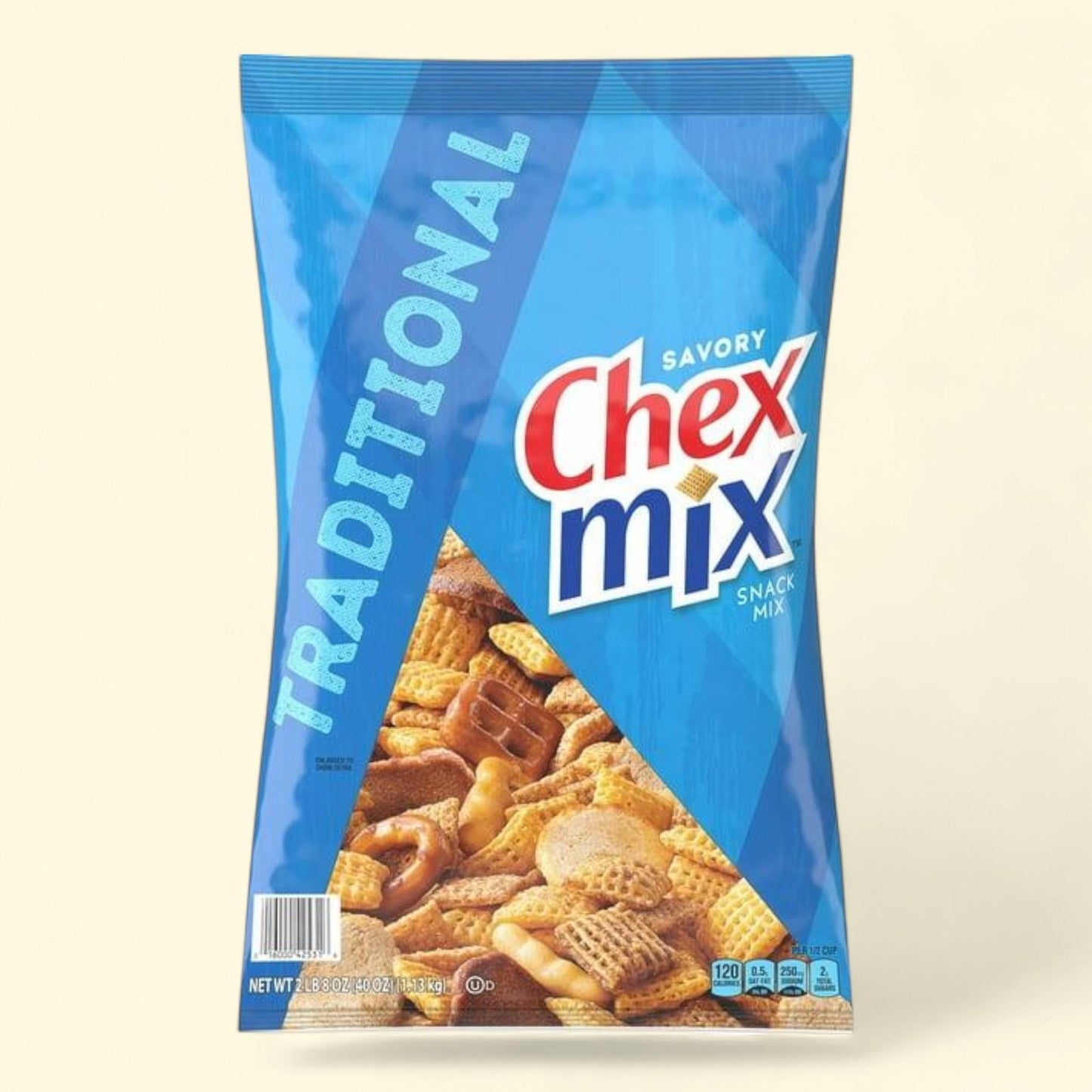Chex Mix Traditional Savory Snack Mix, 40 oz