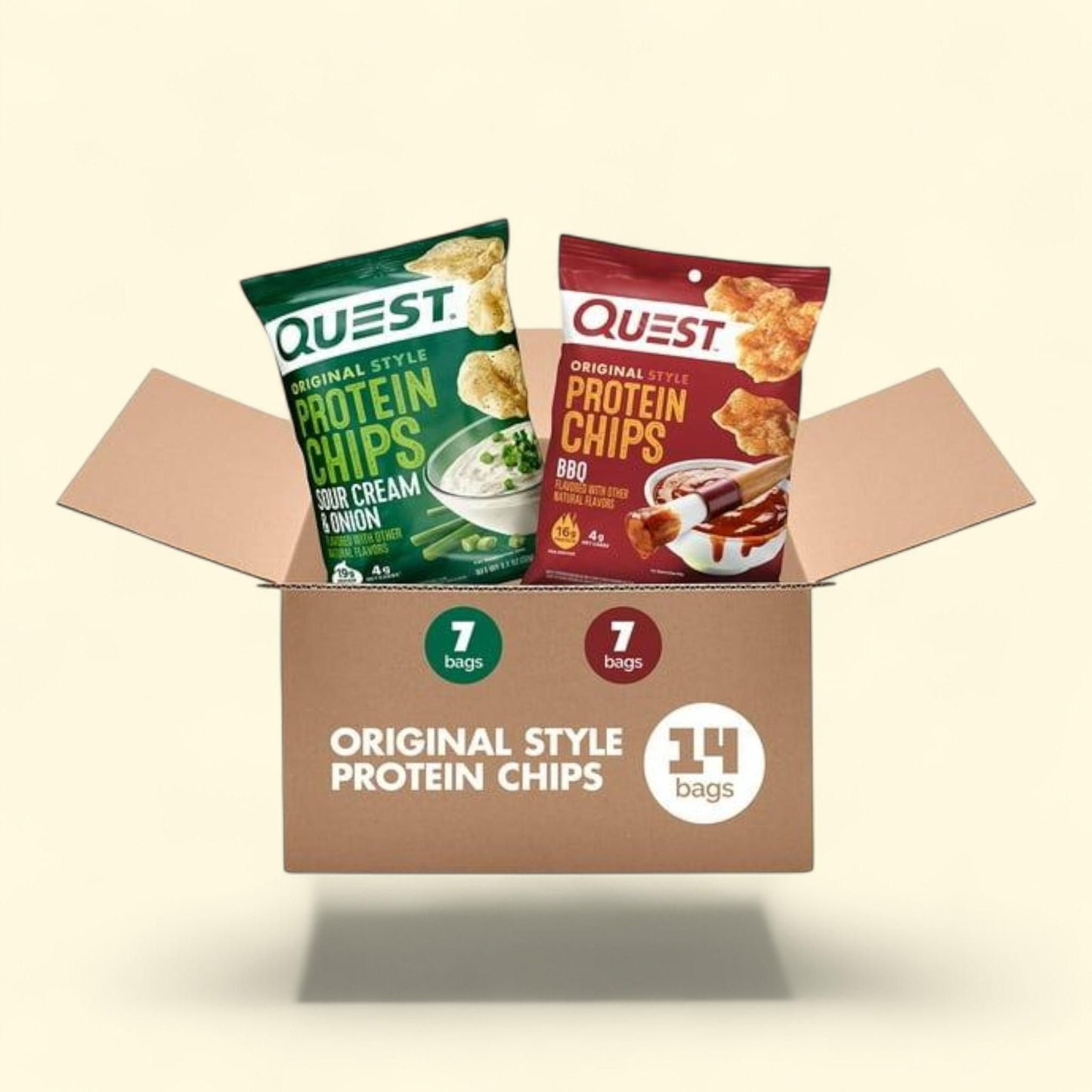 Quest Protein Chips, BBQ and Sour Cream Onion Variety Pack, 1.1 oz., 14 ct.