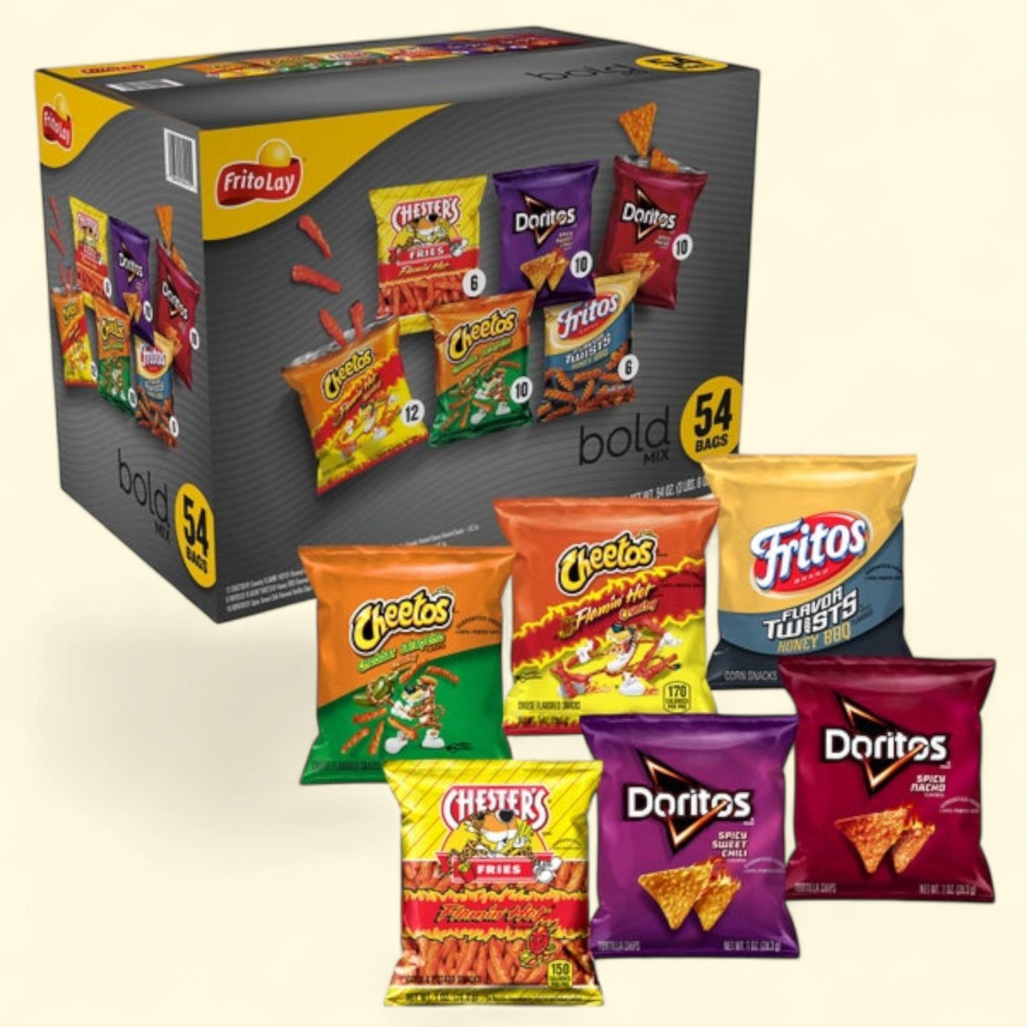 Frito Lay Bold Mix, 1 oz, 54-count — authentic US product shipped worldwide by Treatspree