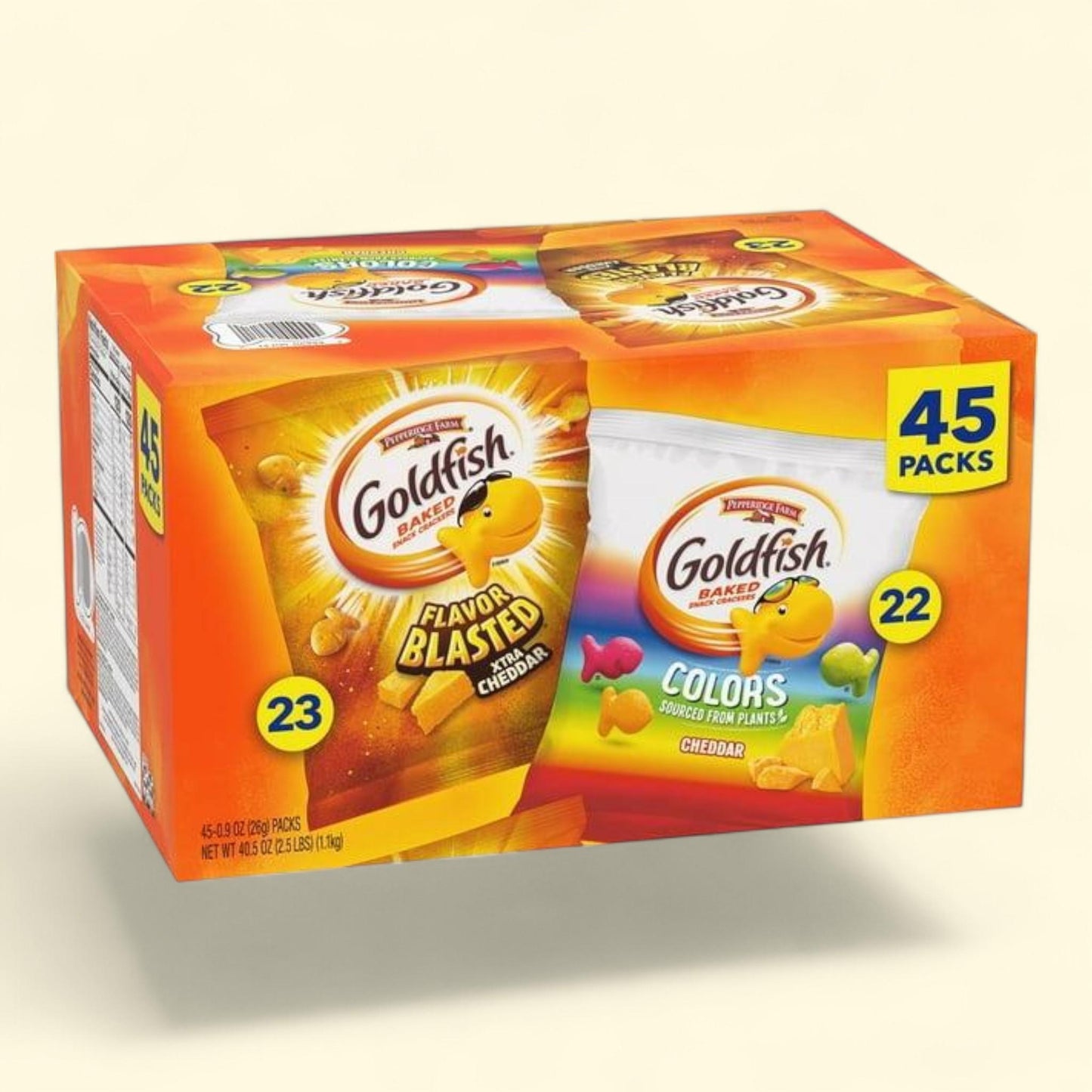Pepperidge Farm Goldfish Variety Pack, 0.9 oz., 45 pk.