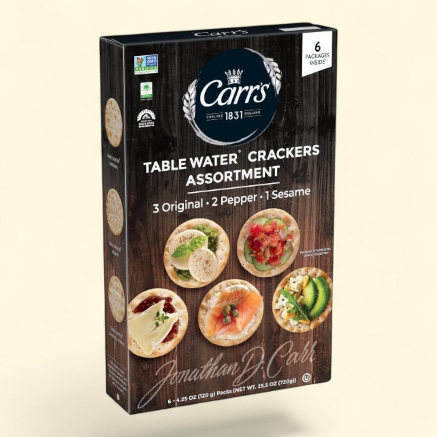 Carr's Table Water Crackers, Variety Pack, 25.5 oz