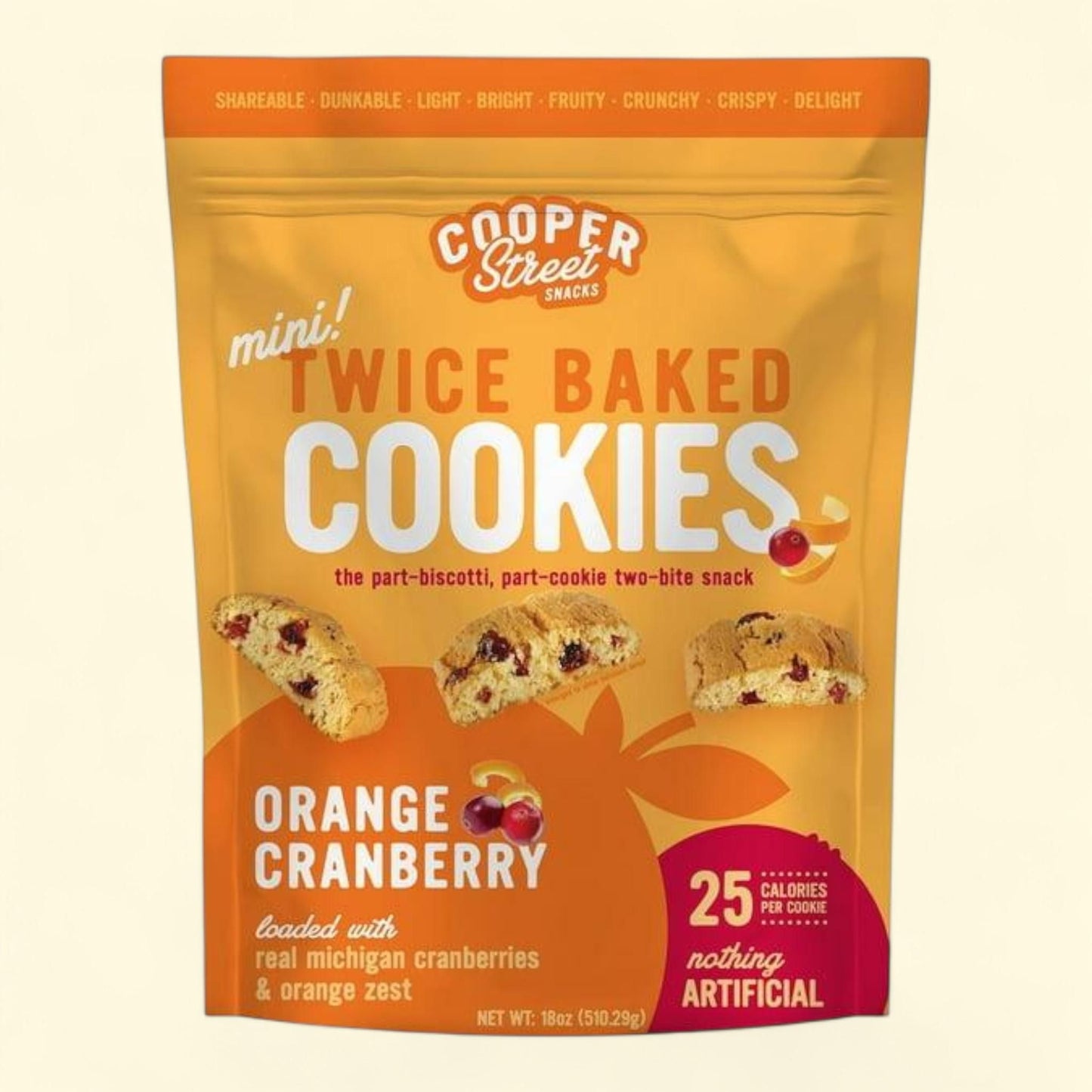 Cooper Street Orange Cranberry Cookies, 18 oz.