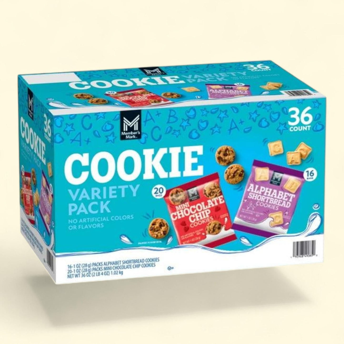 Members Mark Mini Cookies Variety Pack, 1 oz., 36 pk.