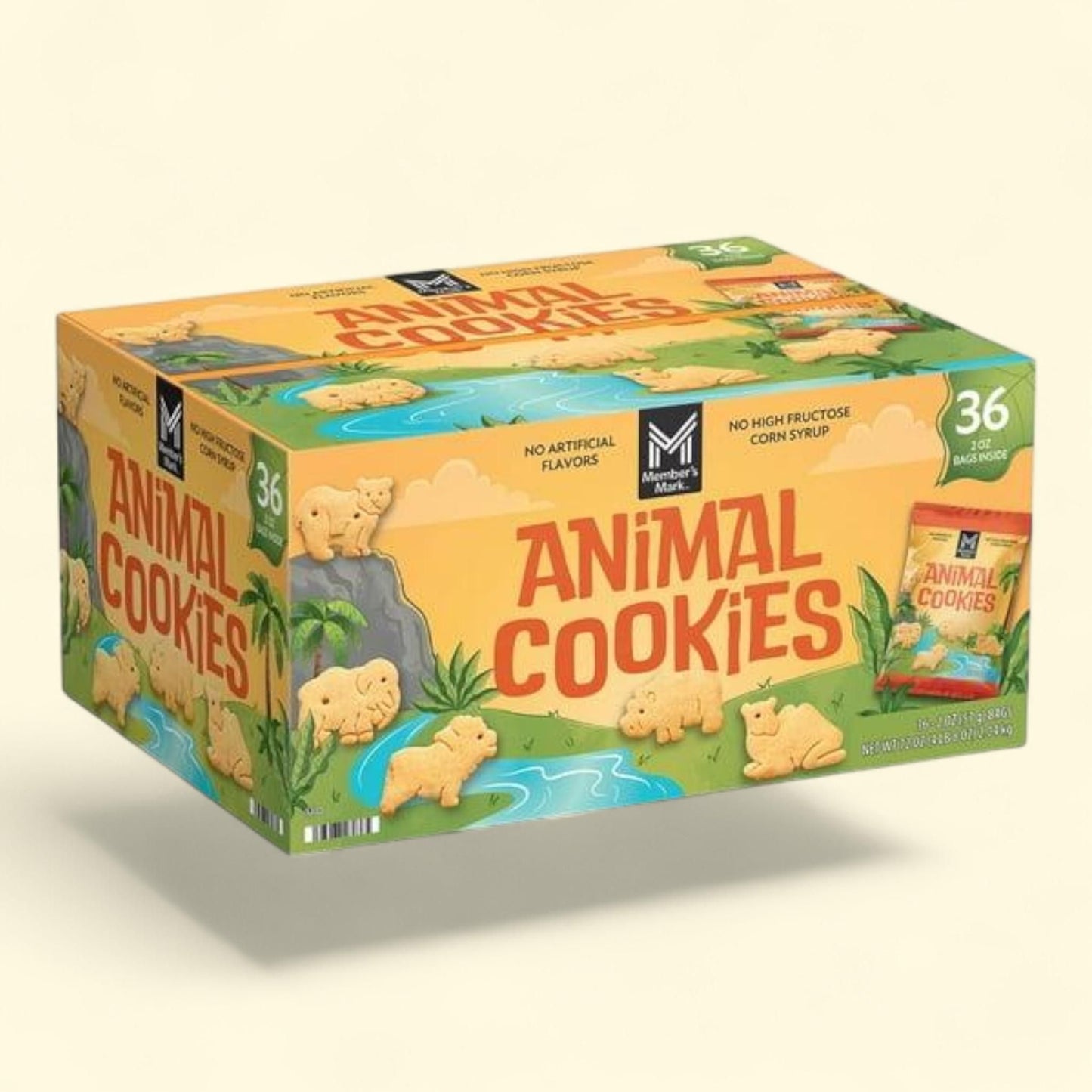 Members Mark Animal Cookies, 2 oz.