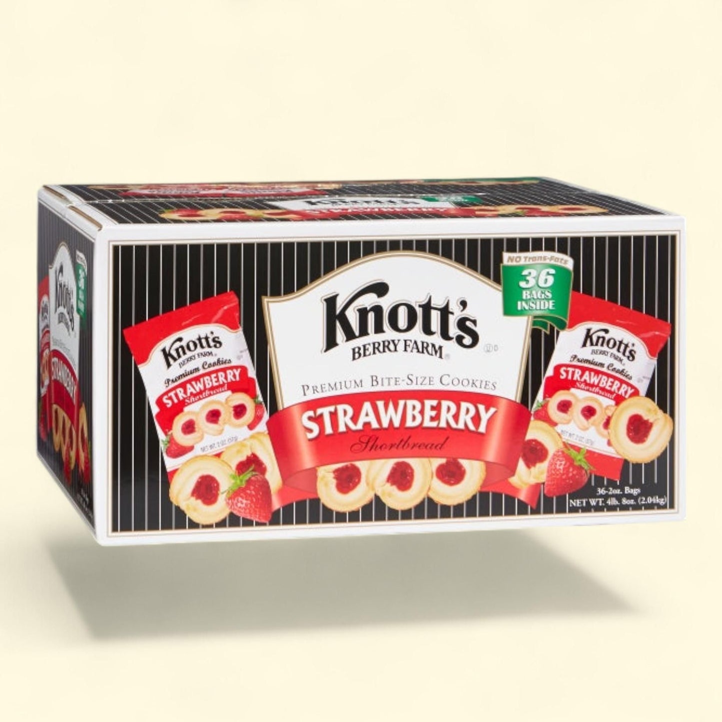 Knott's Bite Size Cookies, Strawberry Shortbread, 2 oz, 36-count