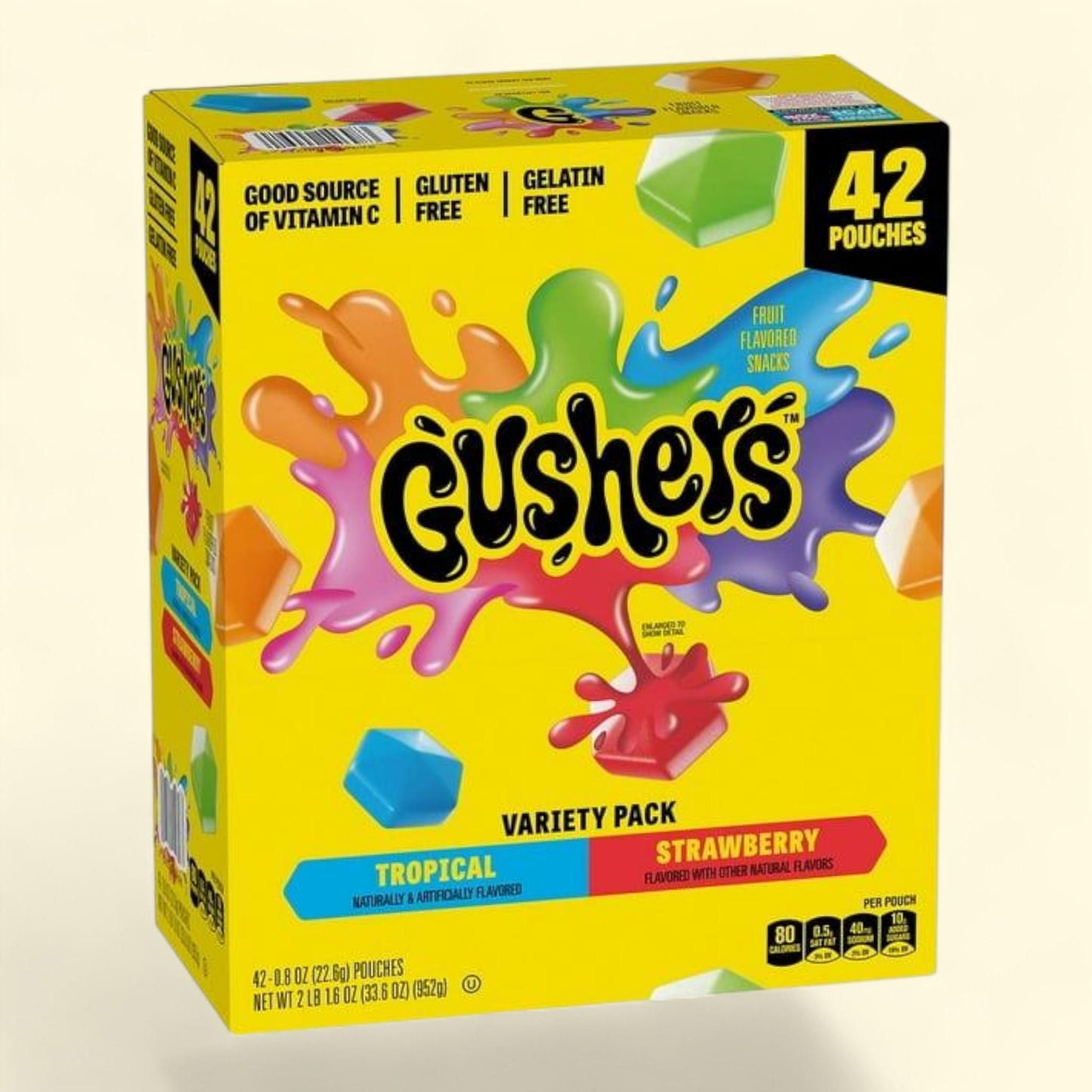Gushers Variety Pack Snacks, 0.8 oz., 42 pk.