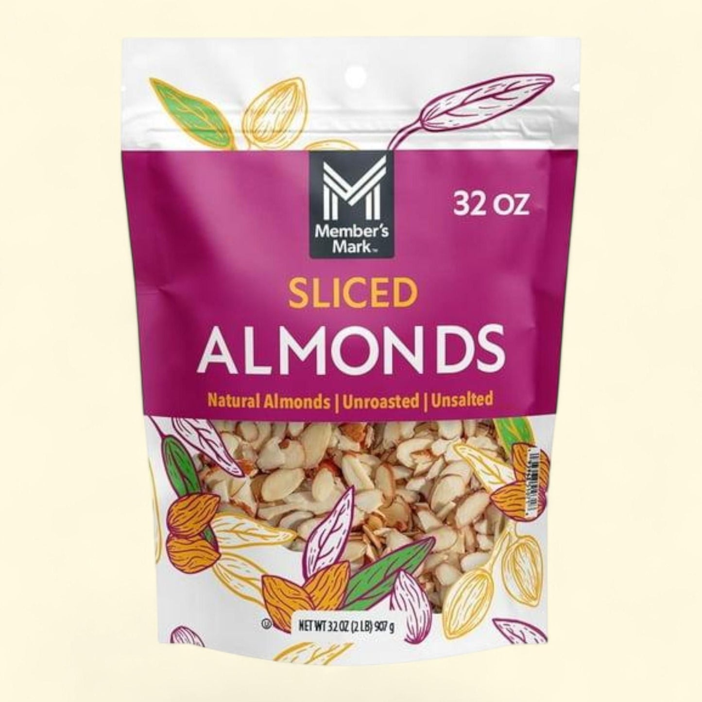 Member's Mark Whole Almonds, 48 oz. — authentic US product shipped worldwide by Treatspree