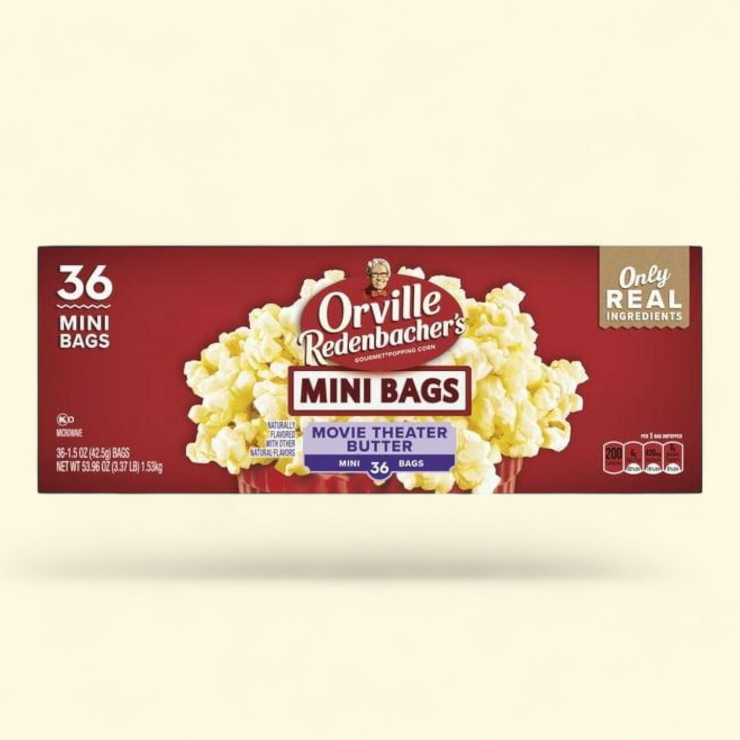 Orville Redenbacher's Movie Butter Microwave Popcorn, 1.5 oz., 36 pk.