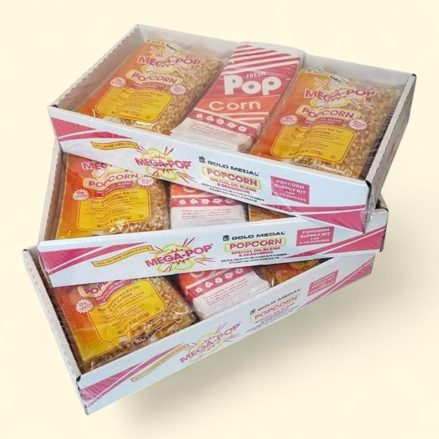 Gold Medal Mega-Pop Popcorn Supply Kit, 6 oz.