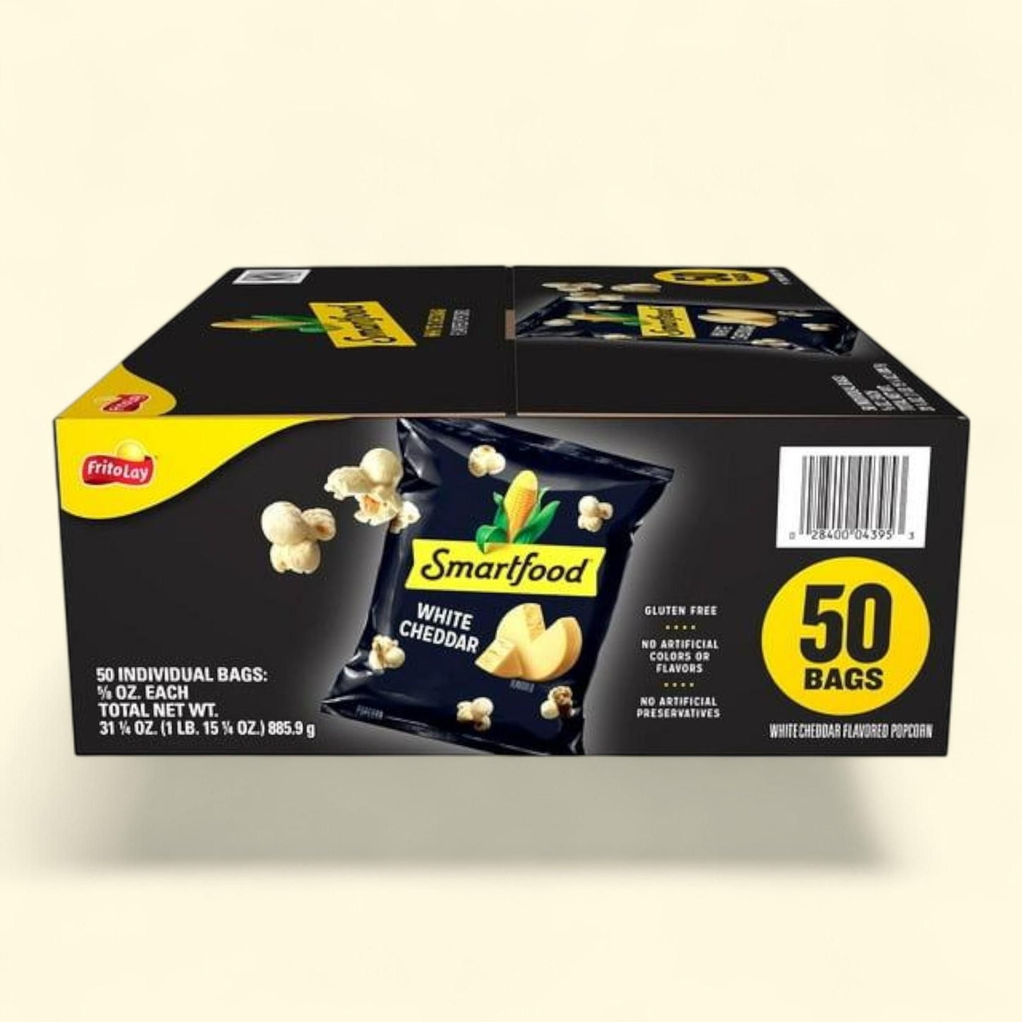 Smartfood White Cheddar Cheese Popcorn, 0.625 oz., 50 pk.