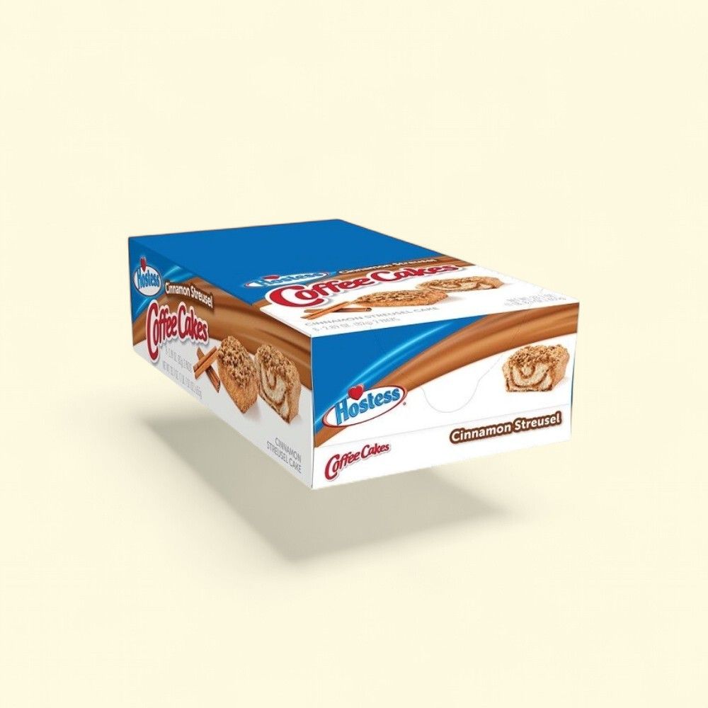 Hostess Coffee Streusel Cakes — authentic US product shipped worldwide by Treatspree