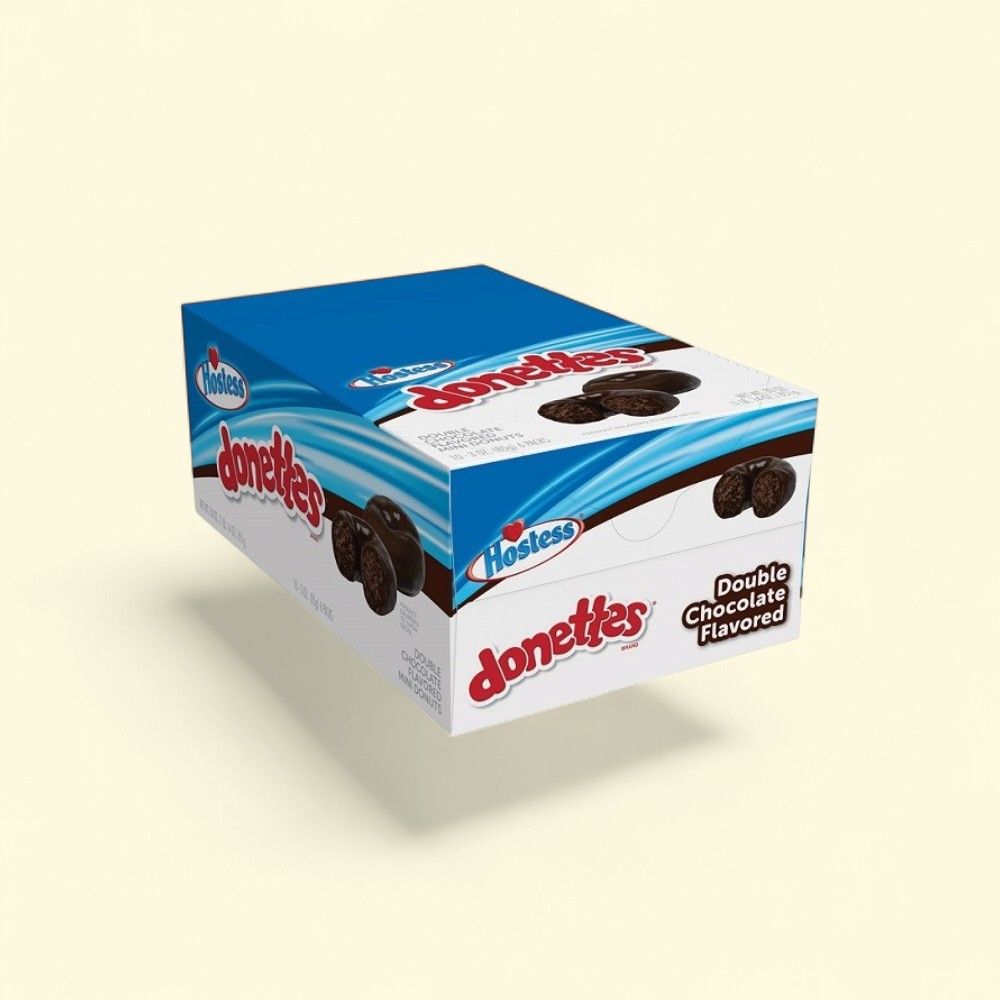 Hostess Double Chocolate Mini Donuts (10 Count) — authentic US product shipped worldwide by Treatspree