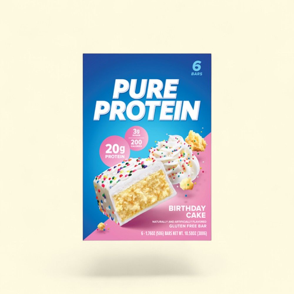 Pure Protein Birthday Cake Protein Bars, 6 Count — authentic US product shipped worldwide by Treatspree