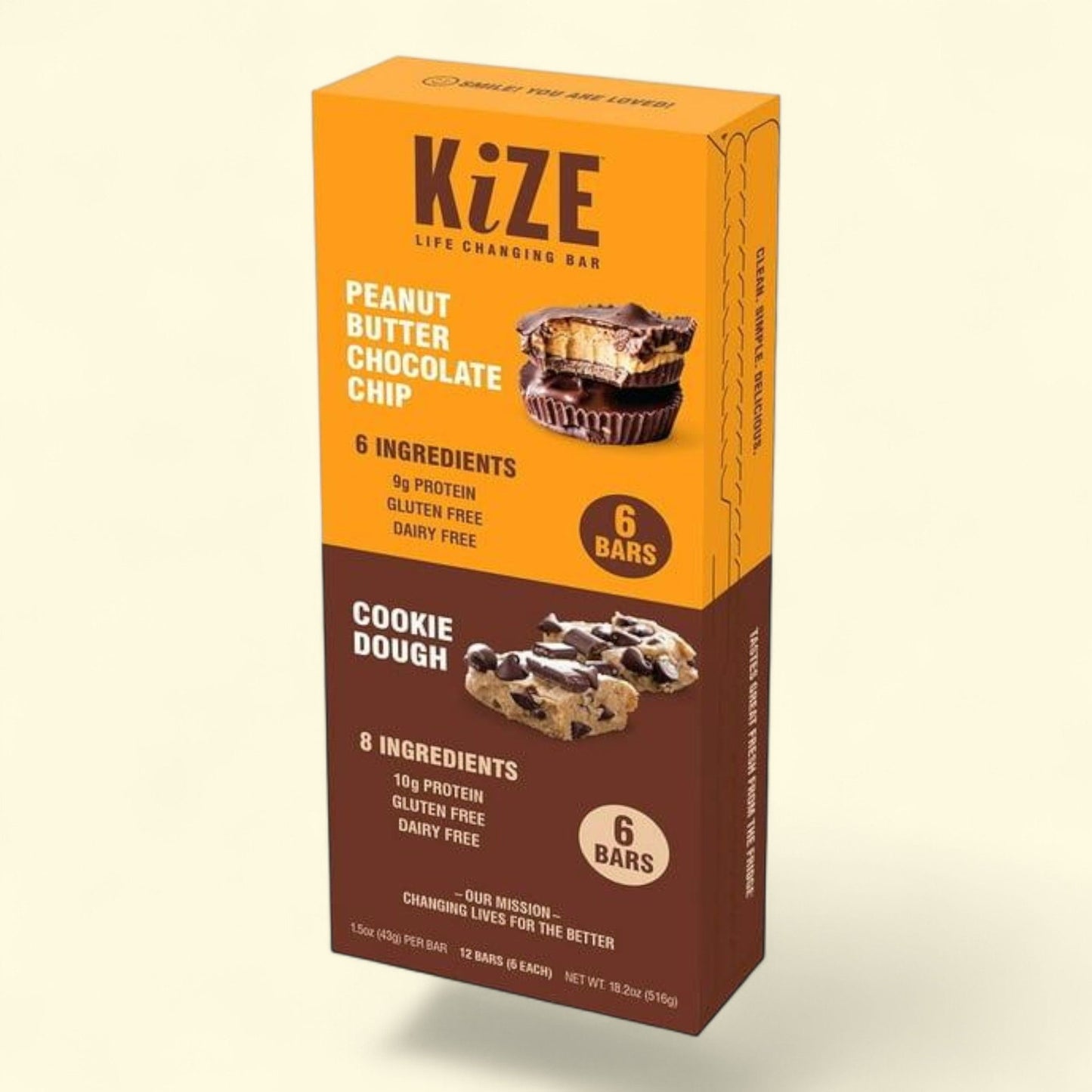 KiZE Life Changing Bar Variety Pack, 12 pk