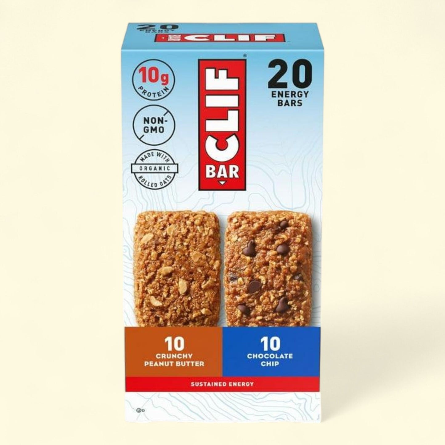 CLIF Bar Variety Pack, 2.4 oz, 20 ct.