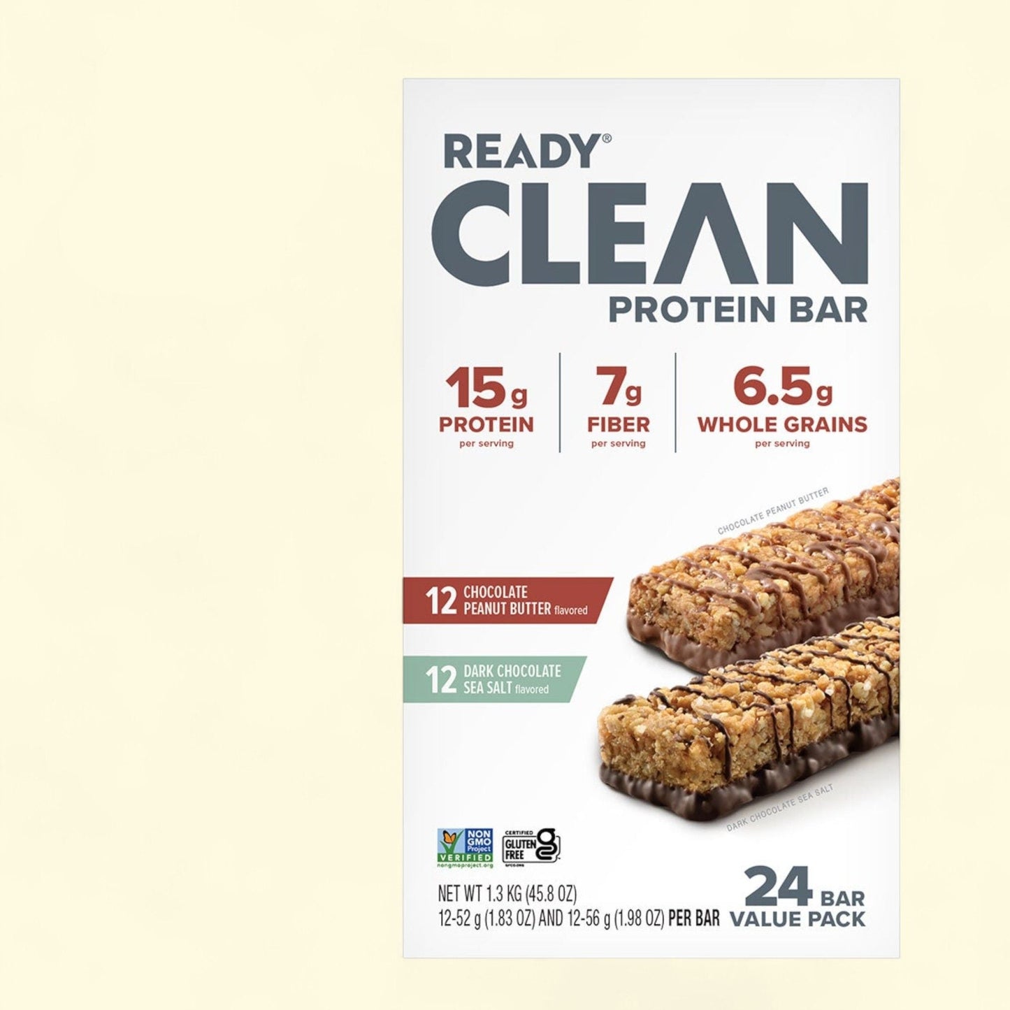 Ready Protein Bar, Chocolate Peanut Butter and Sea Salt, 24-count, 2 pack