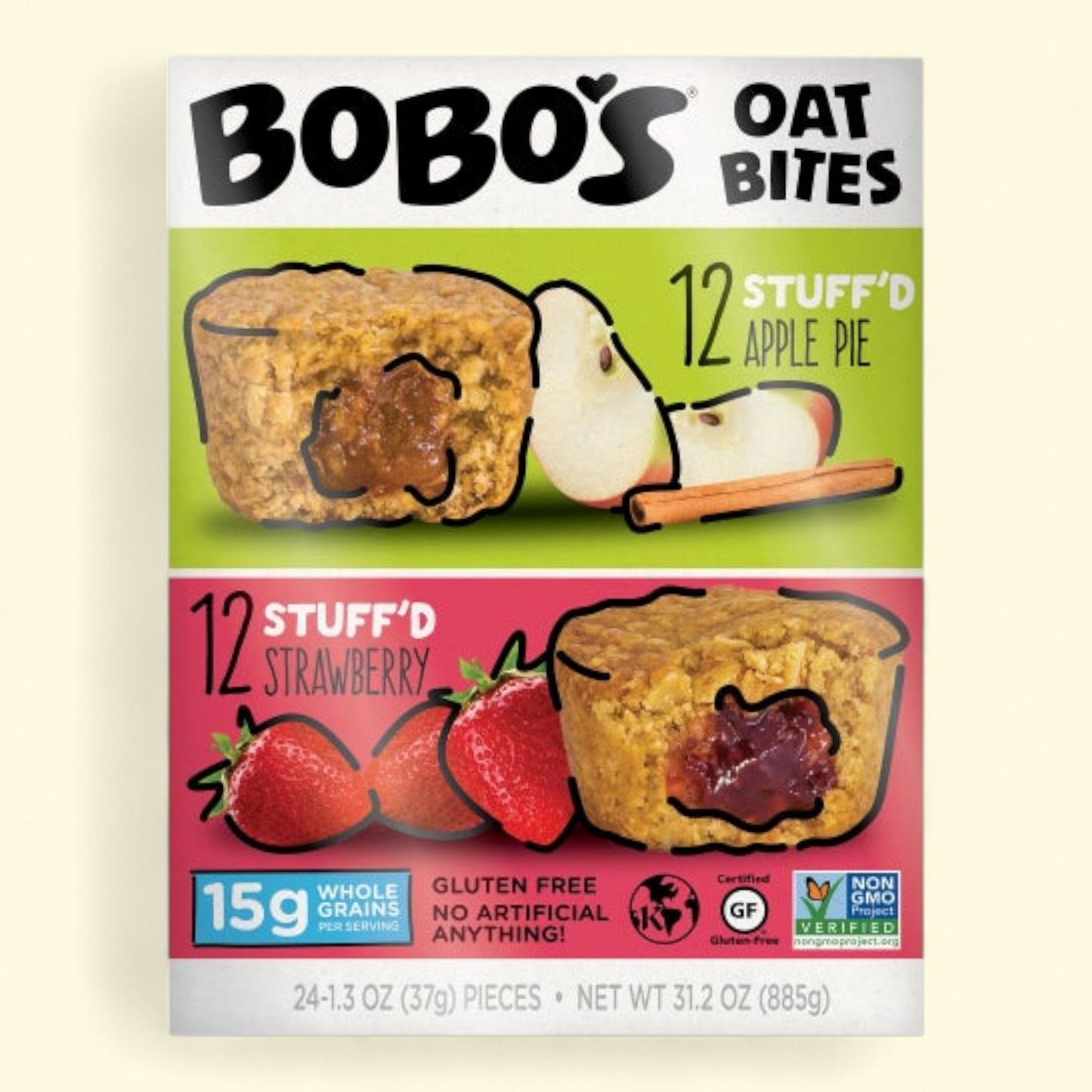 Bobo's Oat Bites, Variety Pack, 1.3 oz, 24-count
