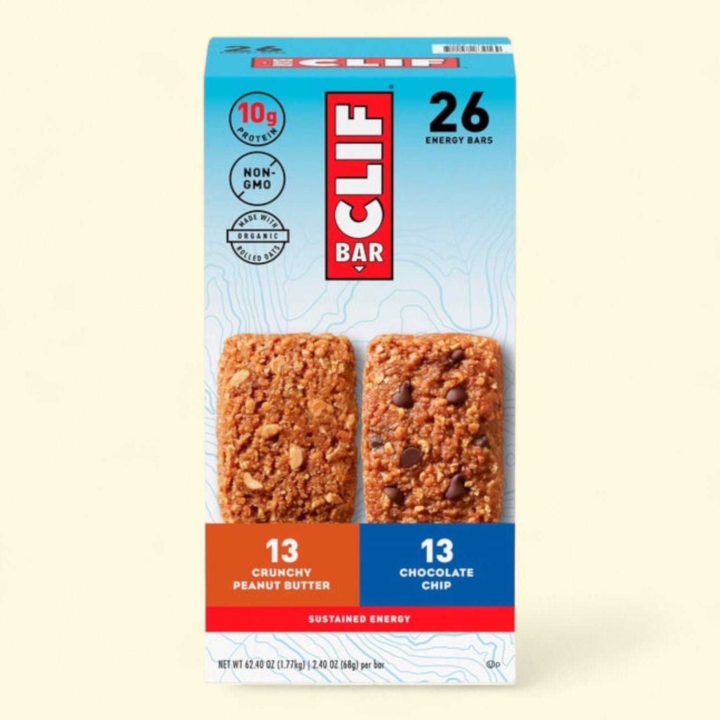 Clif Bar Energy Bar, Variety Pack, 2.4 oz, 26-count