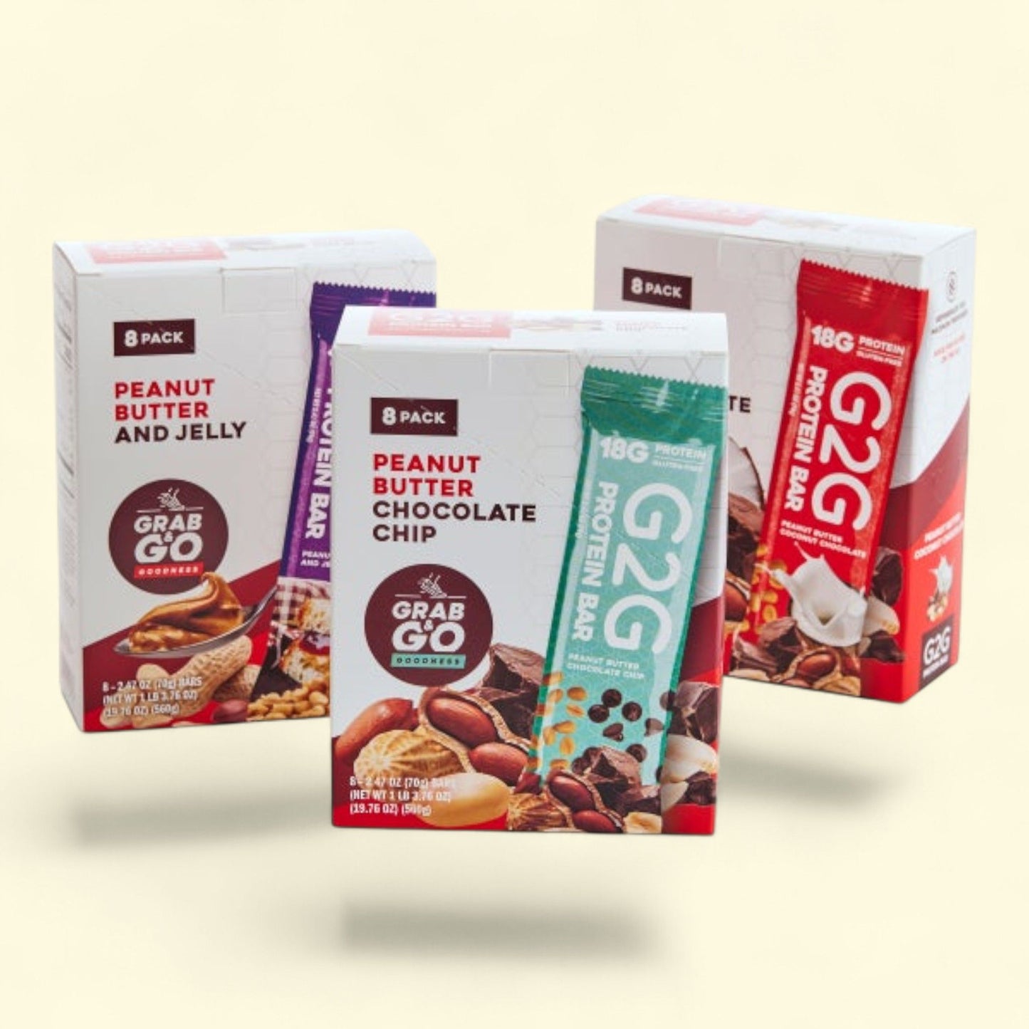 G2G Protein Bar Variety, 24 Total Bars