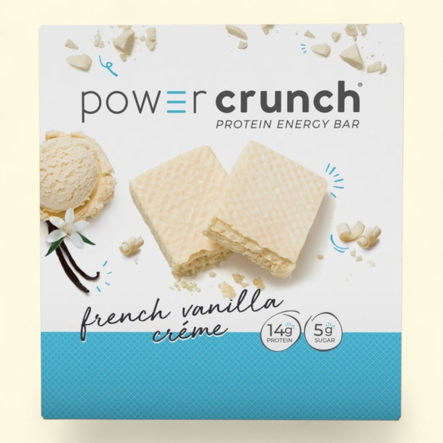 Power Crunch Protein Energy Bar, French Vanilla, 1.4 oz, 12-count