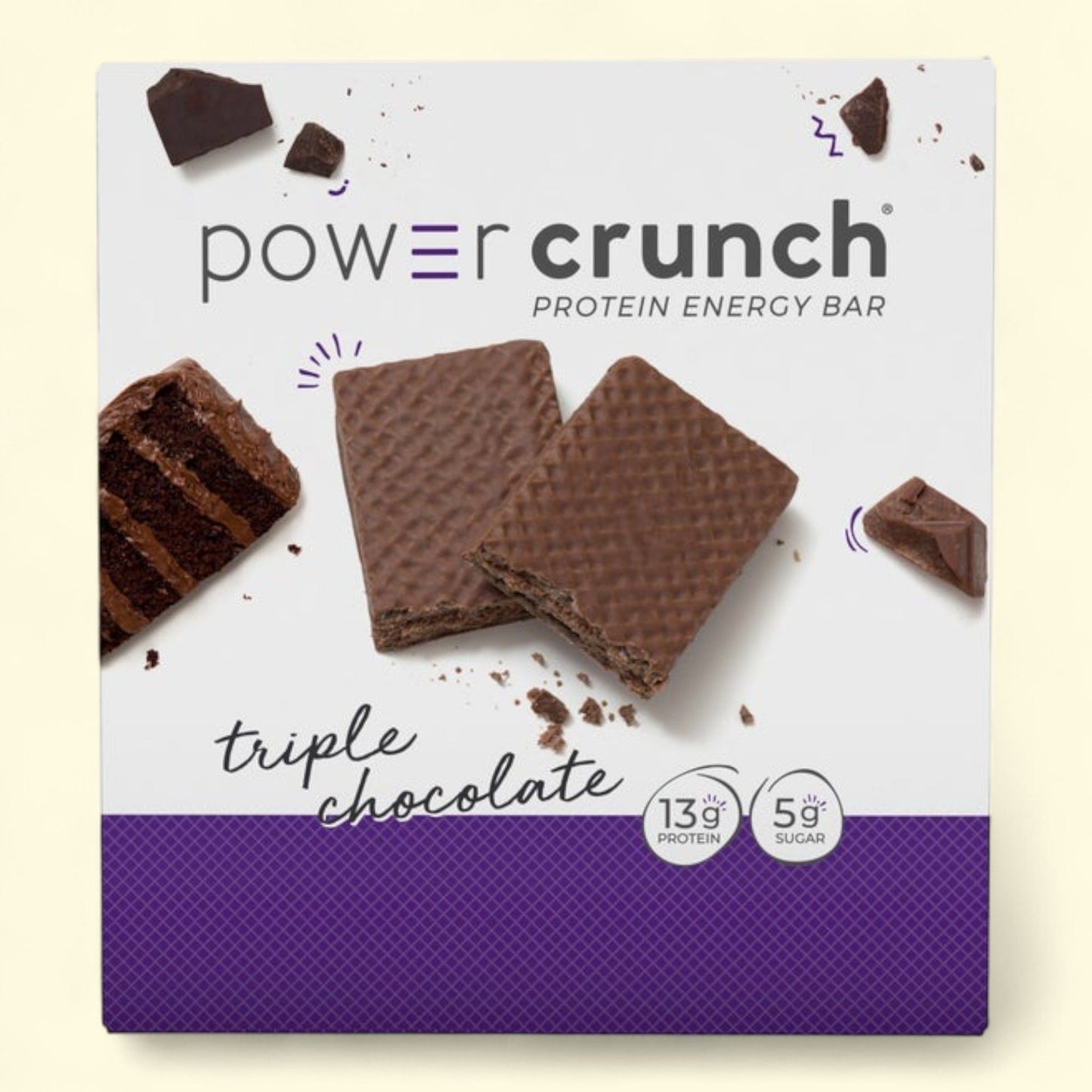 Power Crunch Protein Energy Bar, Triple Chocolate, 1.4 oz, 12-count