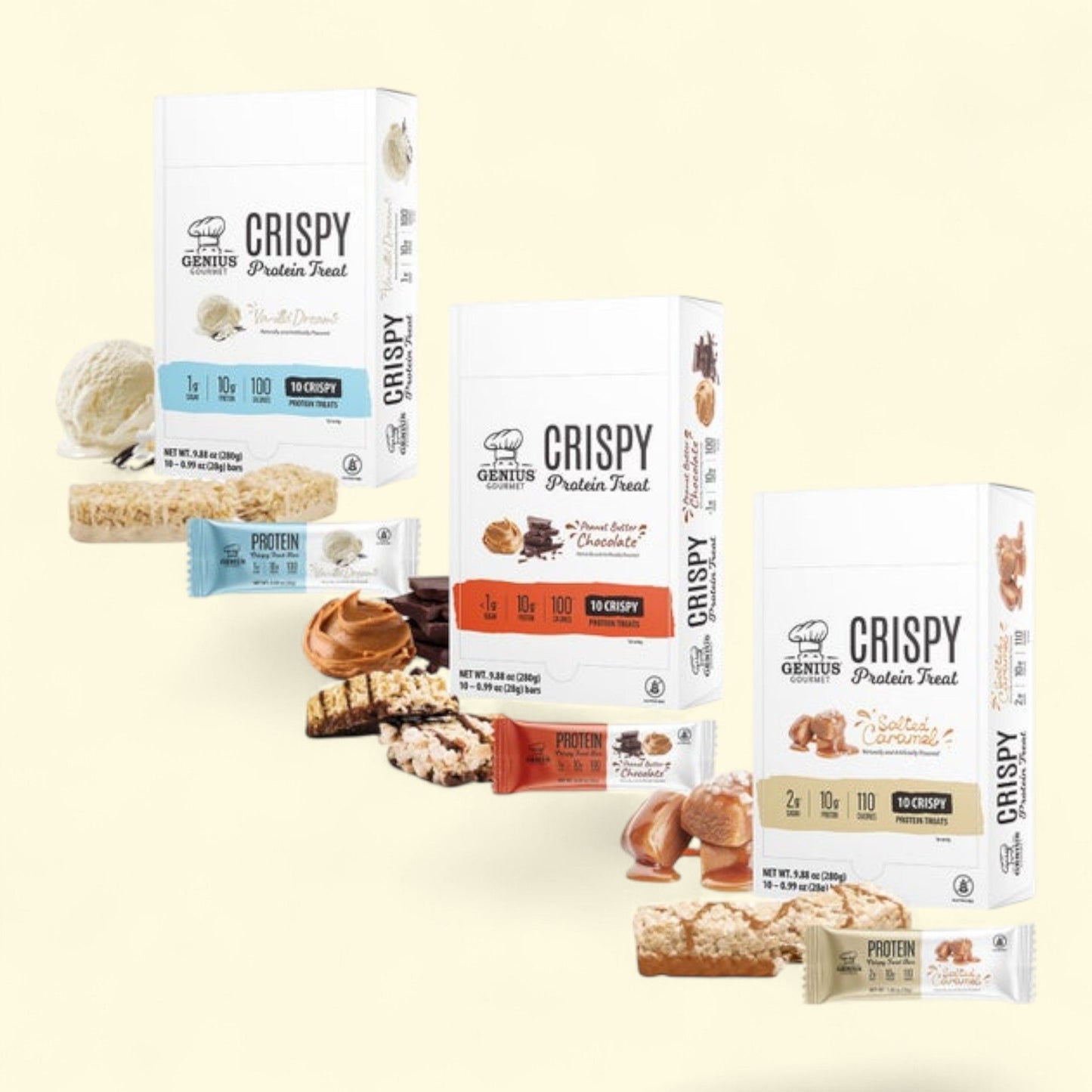 Genius Gourmet Protein Bar Treat, 30-count