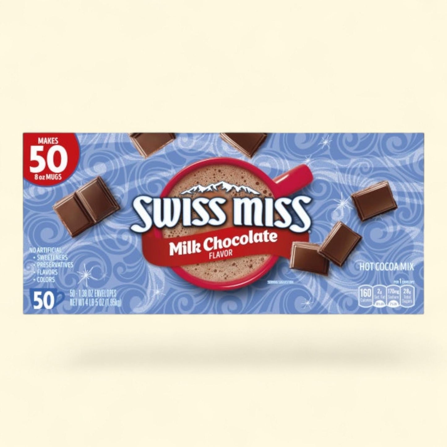 Mélange pour chocolat chaud Swiss Miss, 39 g, paquet de 50 sachets