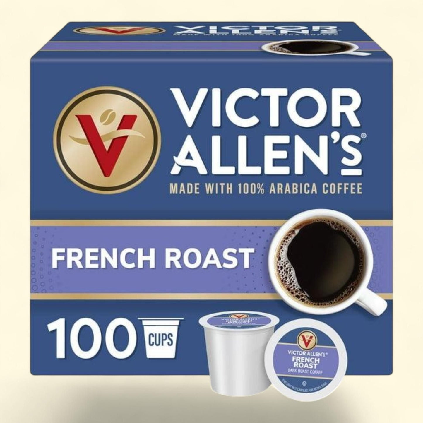 Victor Allen's Coffee Single Serve Cups, French Roast 100 ct.