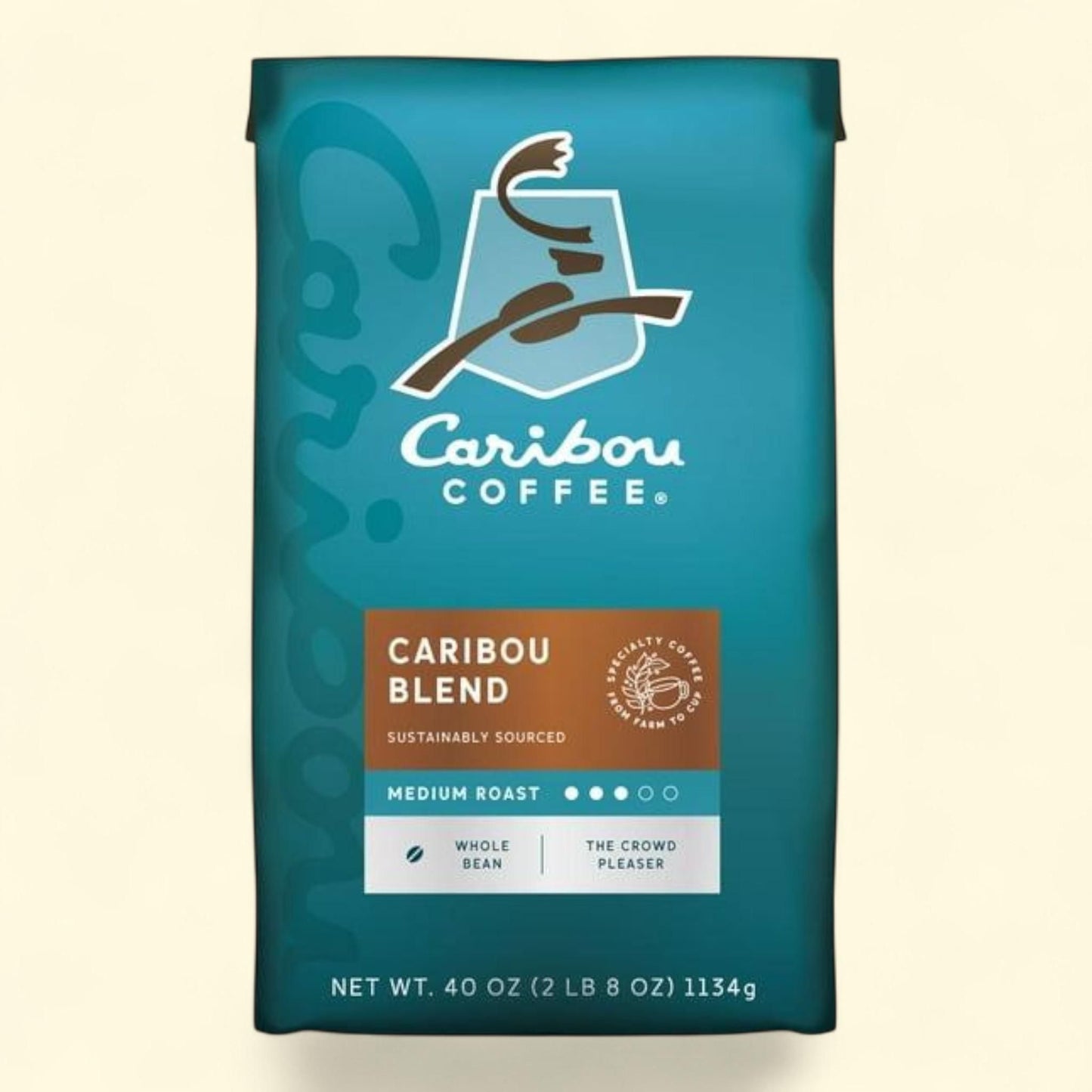 Caribou Coffee Whole Bean, Caribou Blend, 40 oz.