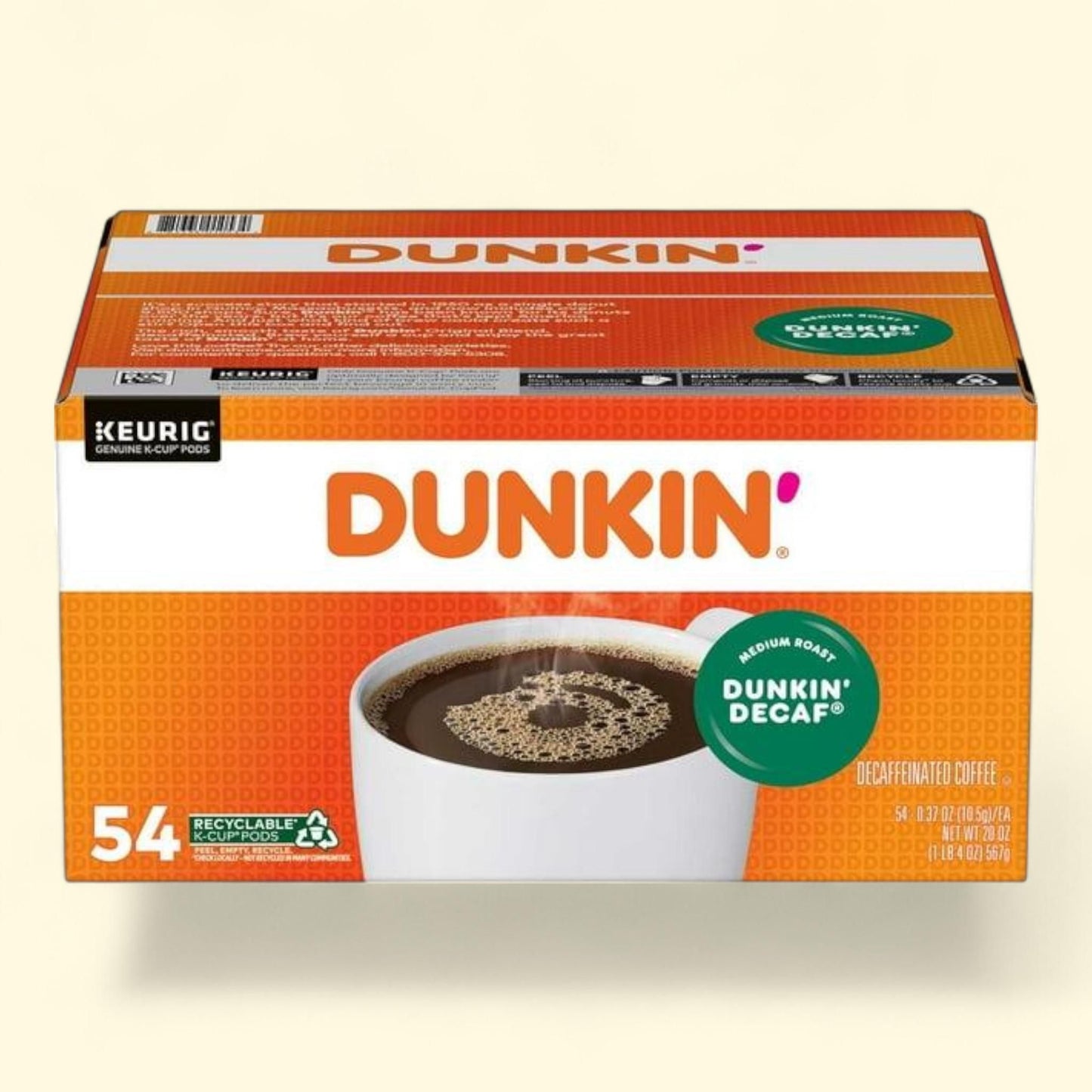 Dunkin' Donuts Decaf Coffee K-Cups, 54 ct.