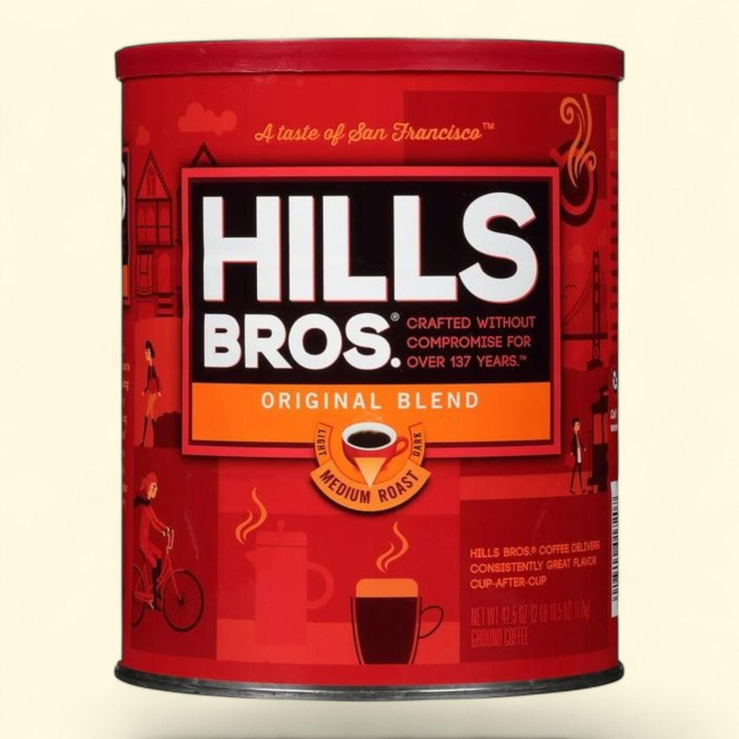 Hills Bros. Original Blend Ground Coffee, 42.5 oz. — authentic US product shipped worldwide by Treatspree