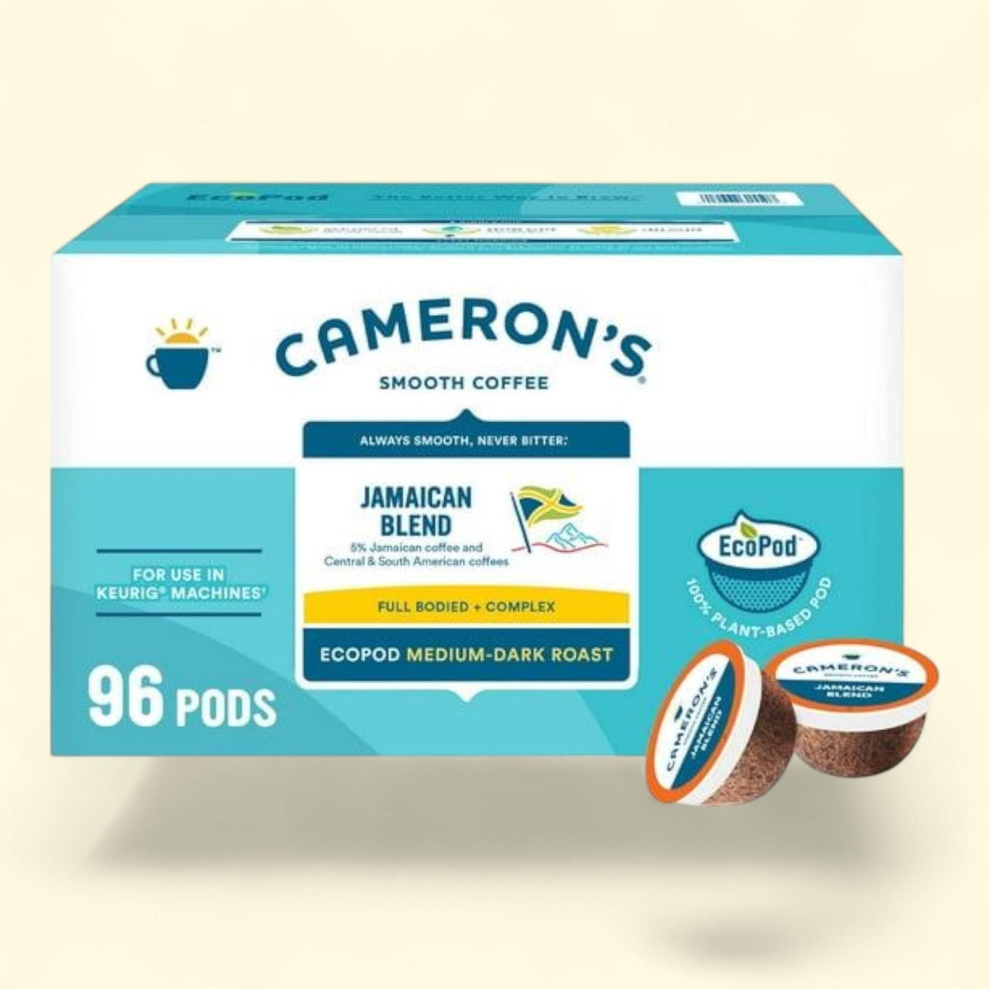 Cameron's Coffee Single Serve Coffee Cups, Jamaican Blend 96 ct. — authentic US product shipped worldwide by Treatspree