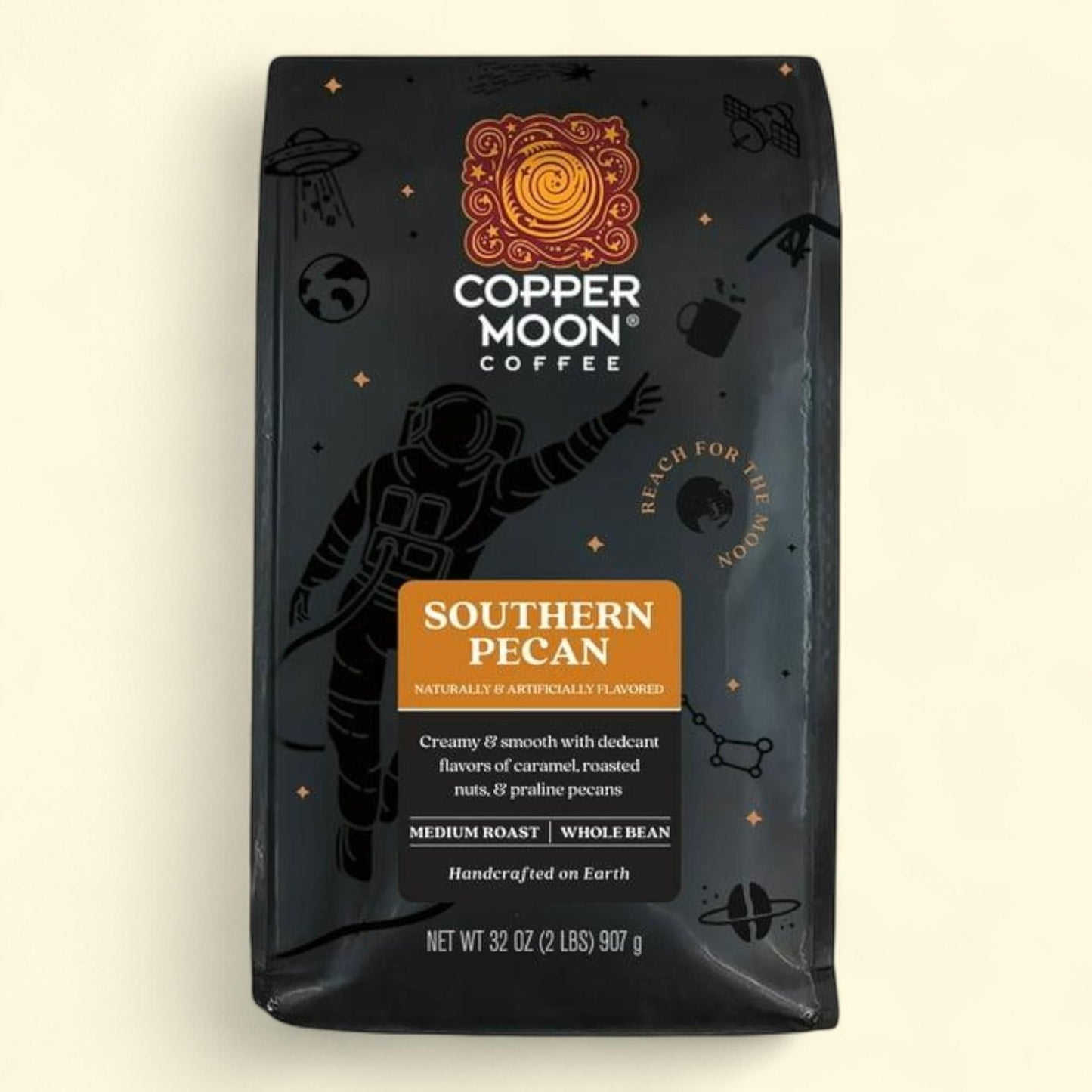 Copper Moon Whole Bean Coffee, Southern Pecan, 32 oz.