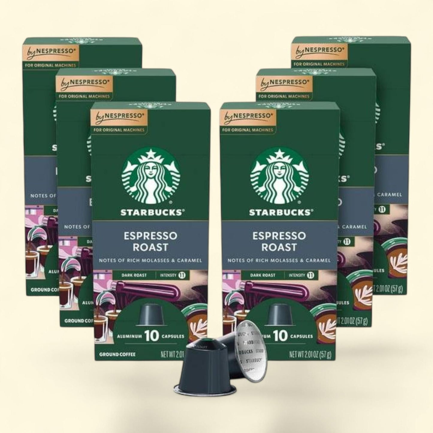 Starbucks Nespresso Espresso Coffee Pods, Dark Roast 60 ct.