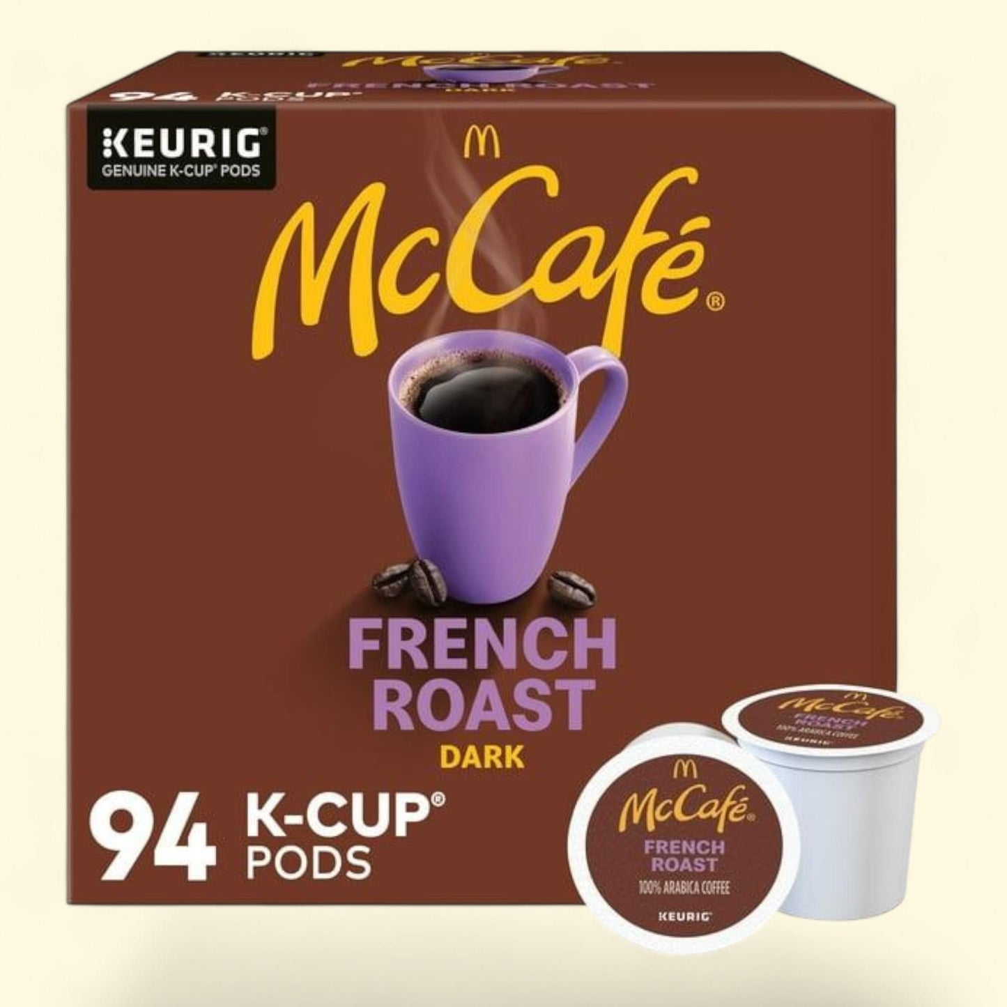 McCafe Dark Roast K-Cup Coffee Pods, French, 94 ct.