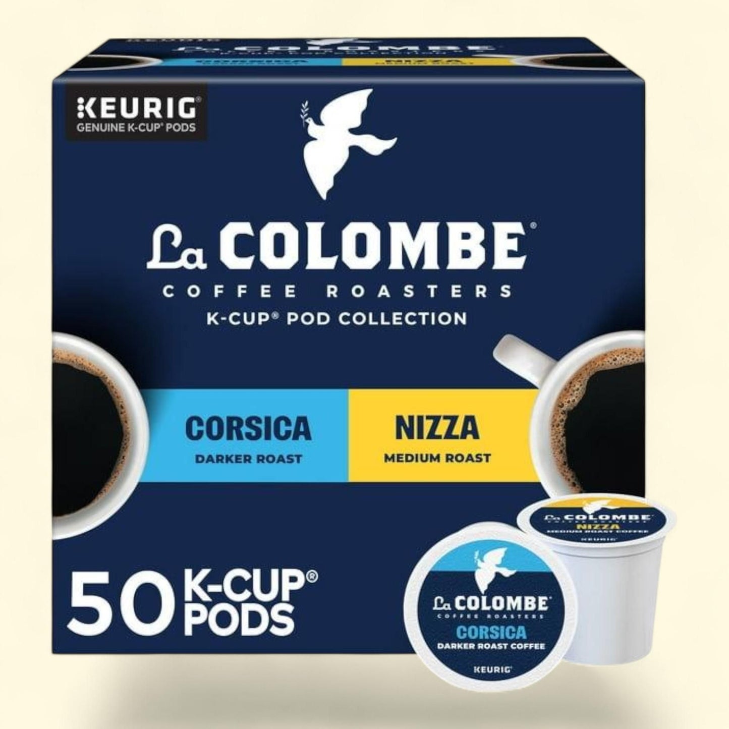 La Colombe Coffee Roasters Coffee Pods, Medium-Dark Roast, 50 ct.
