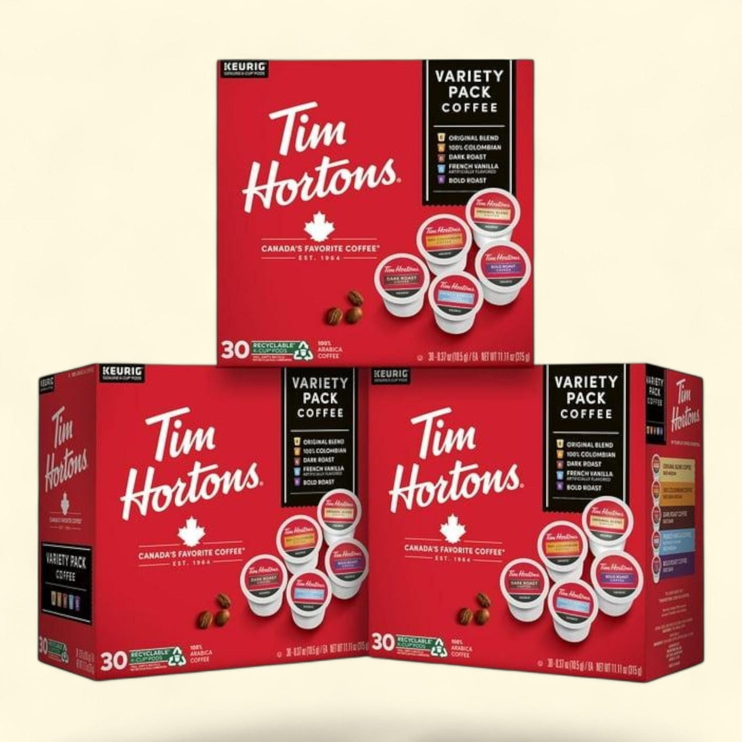 Tim Hortons Coffee Pods, 90 ct. — authentic US product shipped worldwide by Treatspree