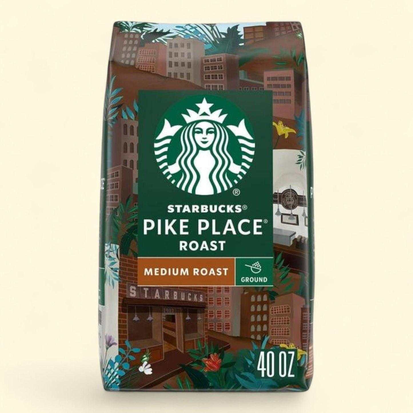 Starbucks Pike Place Ground Coffee, 40 oz.