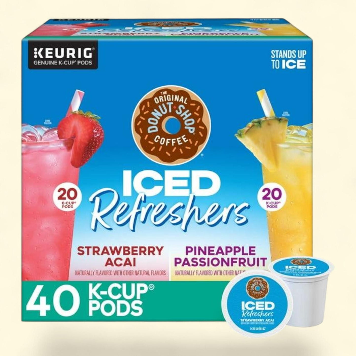 The Original Donut Shop Iced Refreshers, 40 ct. — authentic US product shipped worldwide by Treatspree