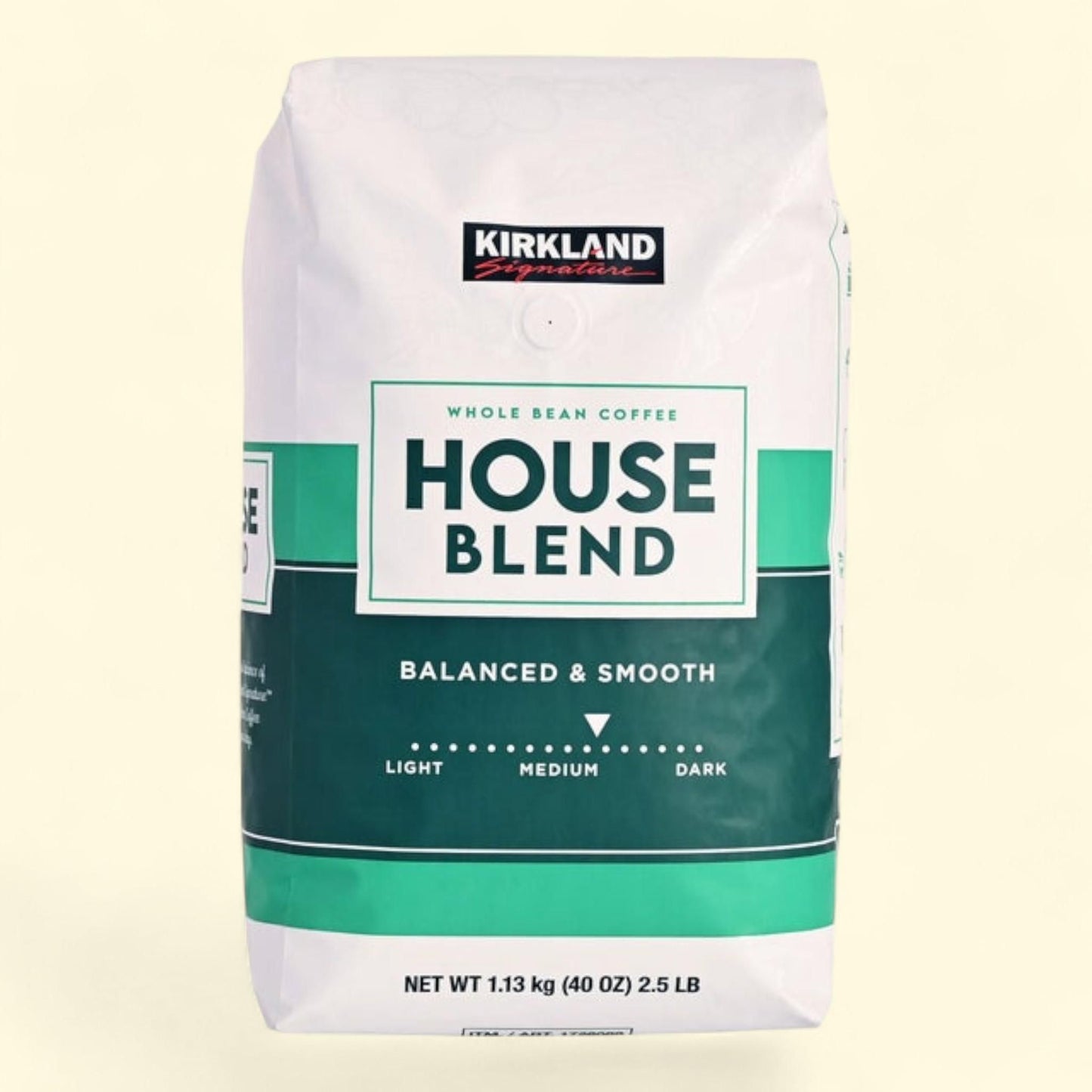 Kirkland Signature House Blend Whole Bean Coffee, 2.5 lbs