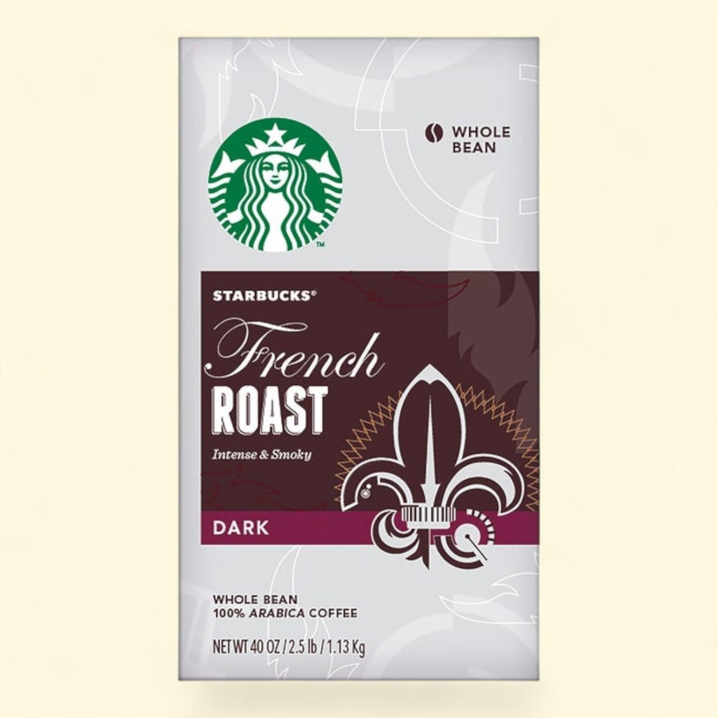 Starbucks French Roast Whole Bean Coffee, 2.5 lbs — authentic US product shipped worldwide by Treatspree